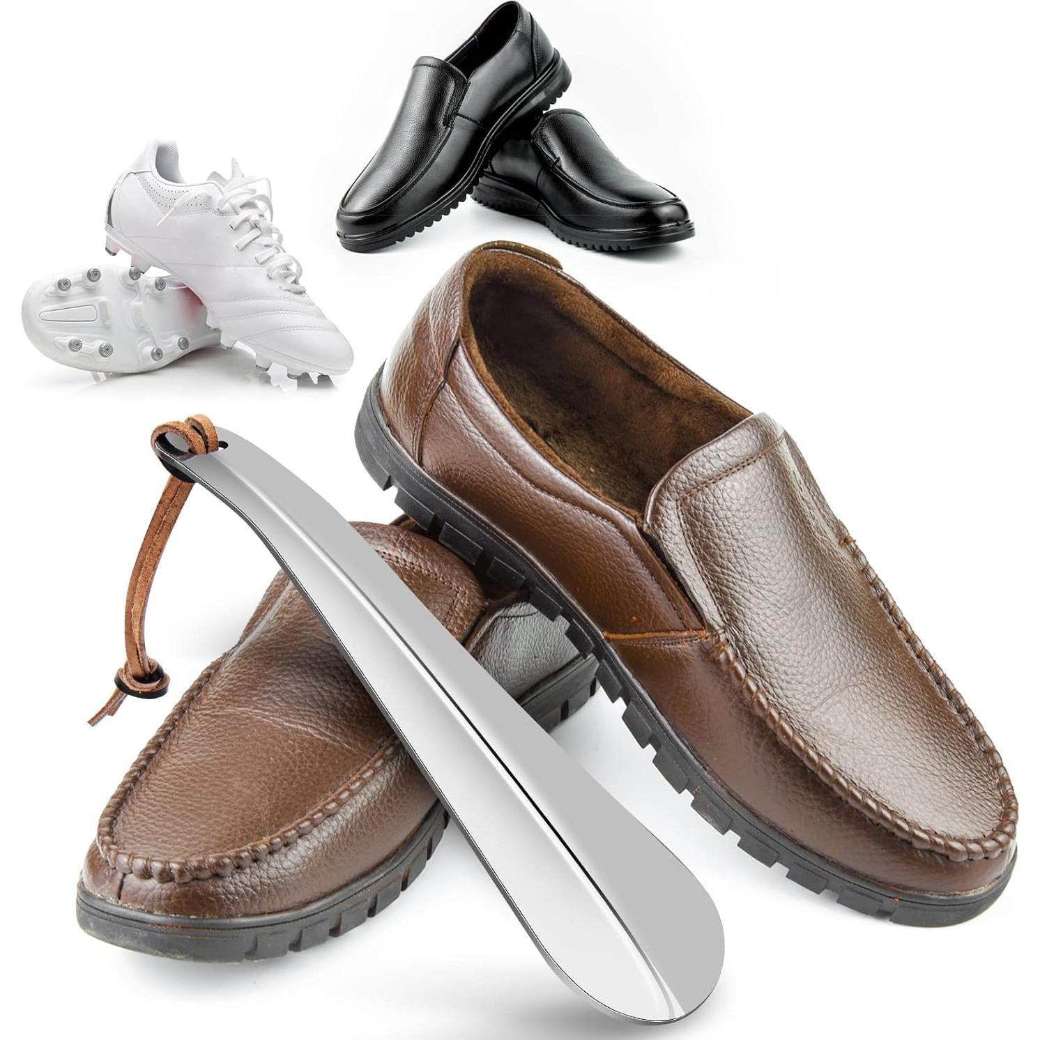 Cuerno de Zapato de Acero Inoxidable ONEKOO 19 cm - Portátil