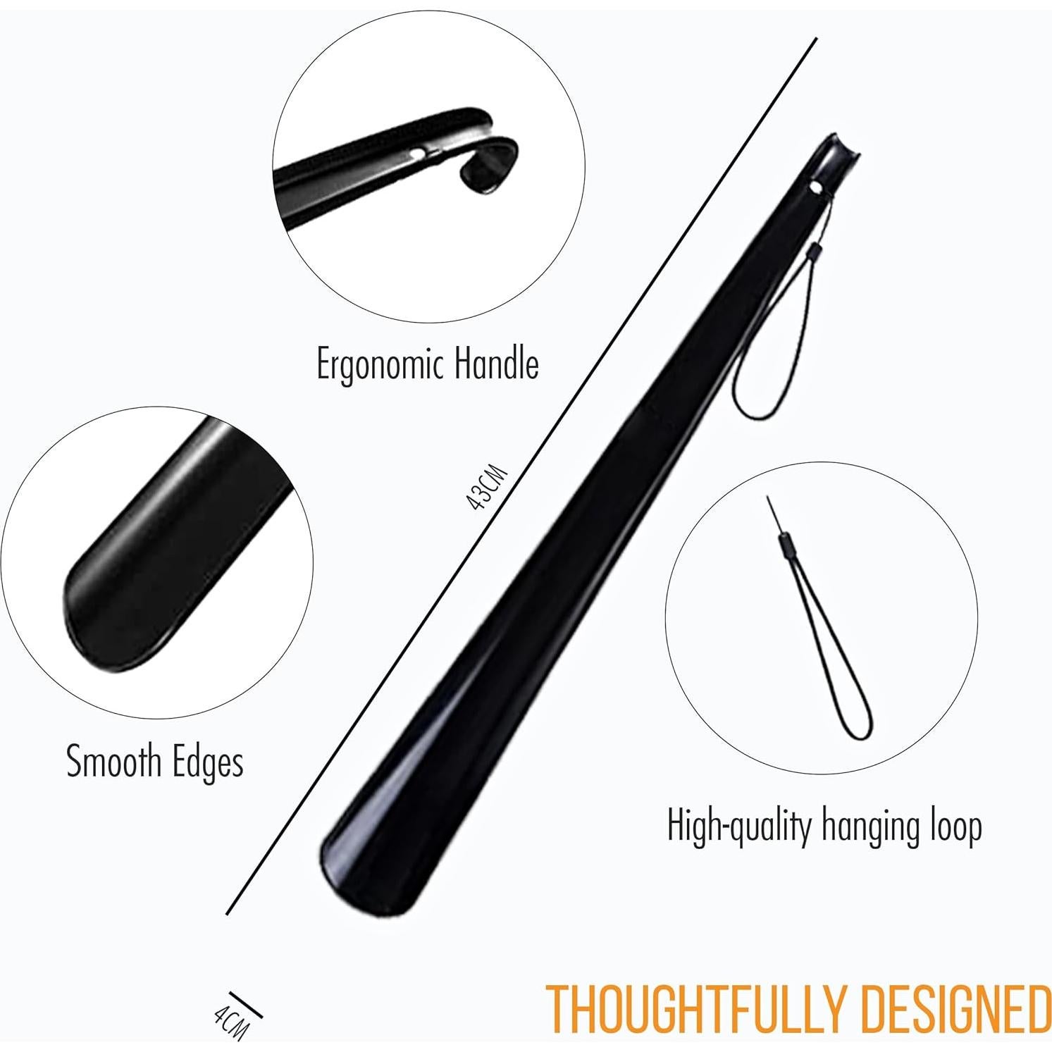 Cuerno de Zapato TYGA Mango Largo 43cm Plástico Flexible