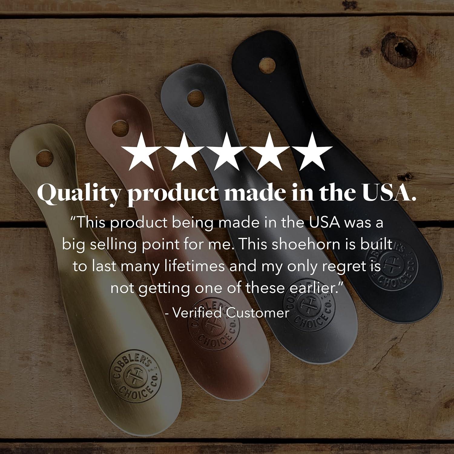 Cuchara de Zapatero de Metal Cuchara de Zapatero Co. 20.32 cm Negro Mate