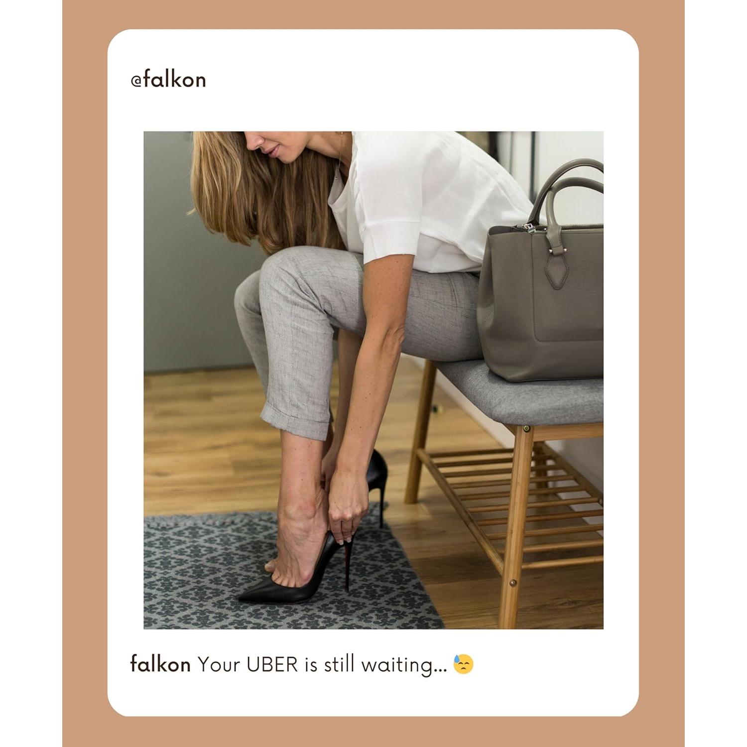 Cuerno para zapatos Falkon con mango largo 36.83 cm metal