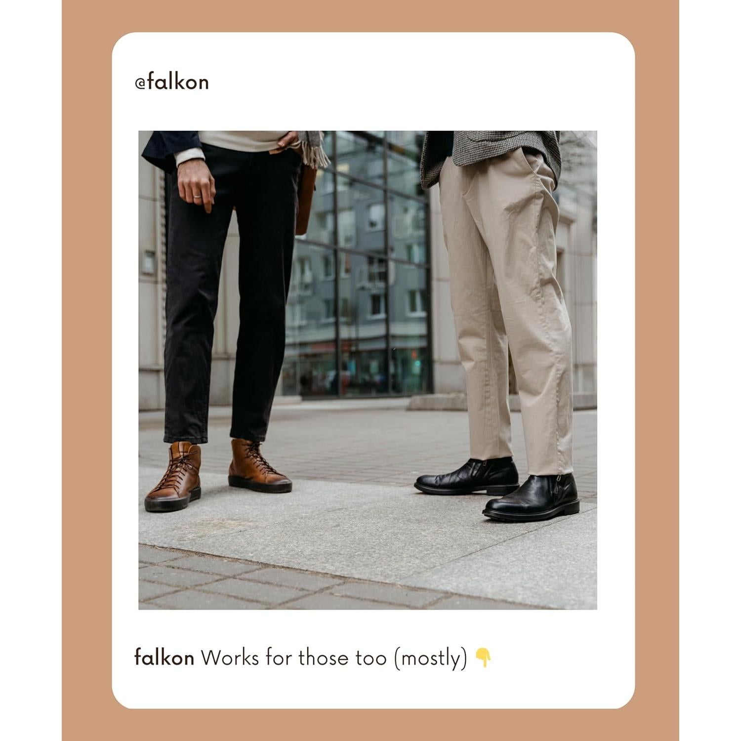 Cuerno para zapatos Falkon con mango largo 36.83 cm metal