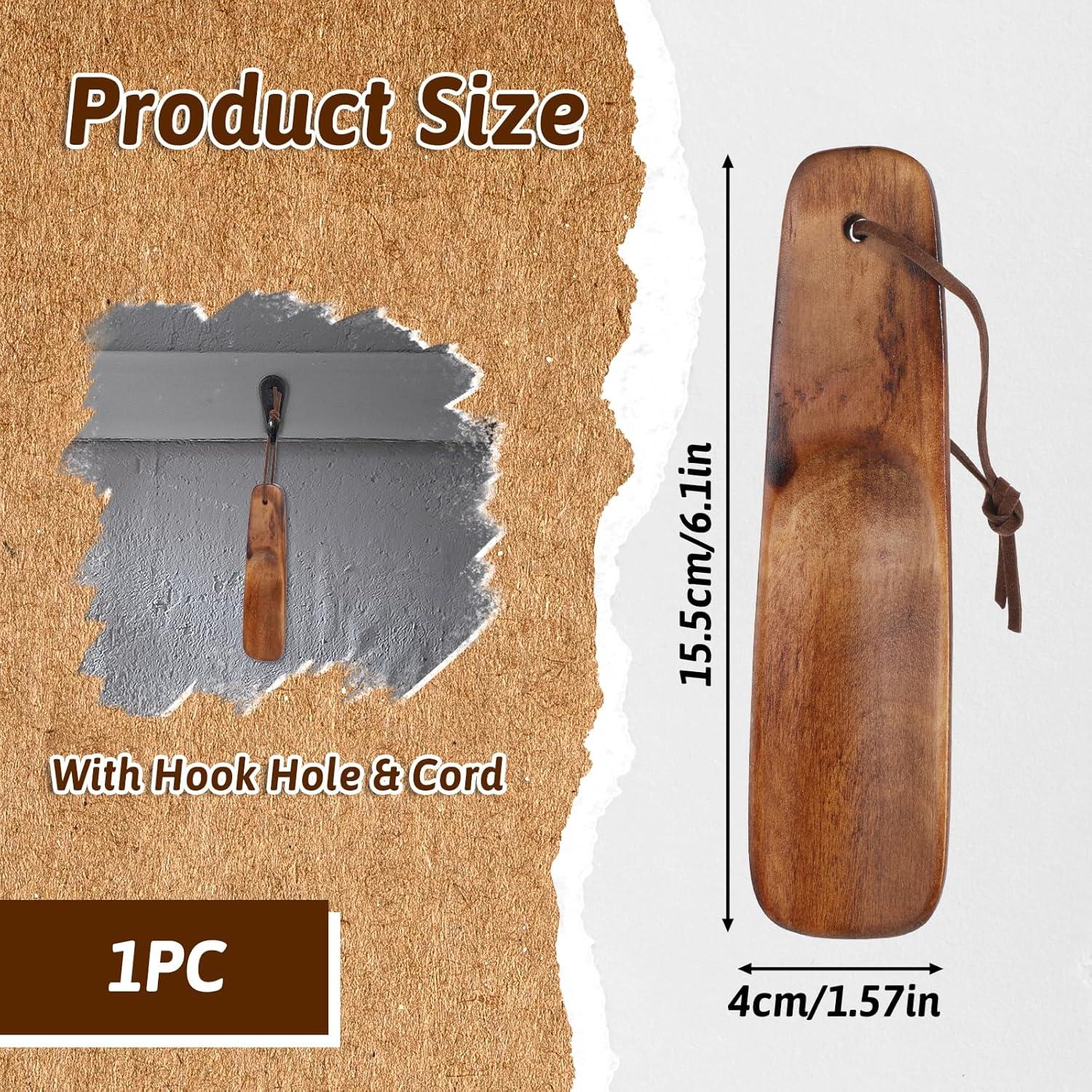 Cuchara de Zapato de Madera Piriuuo 15.24 cm Antideslizante