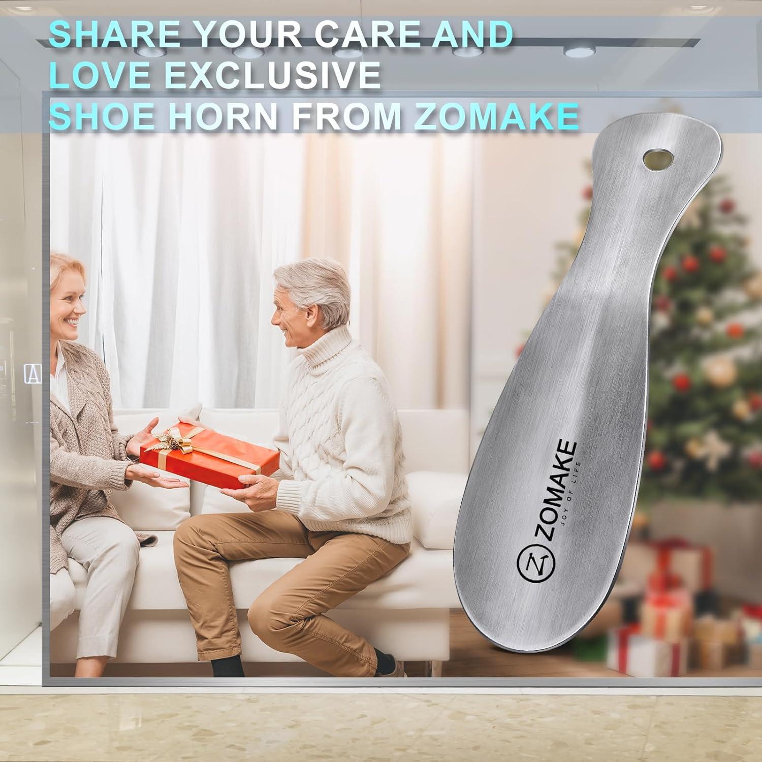 Cuerno de Zapato de Metal ZOMAKE 19 cm Portátil para Viaje