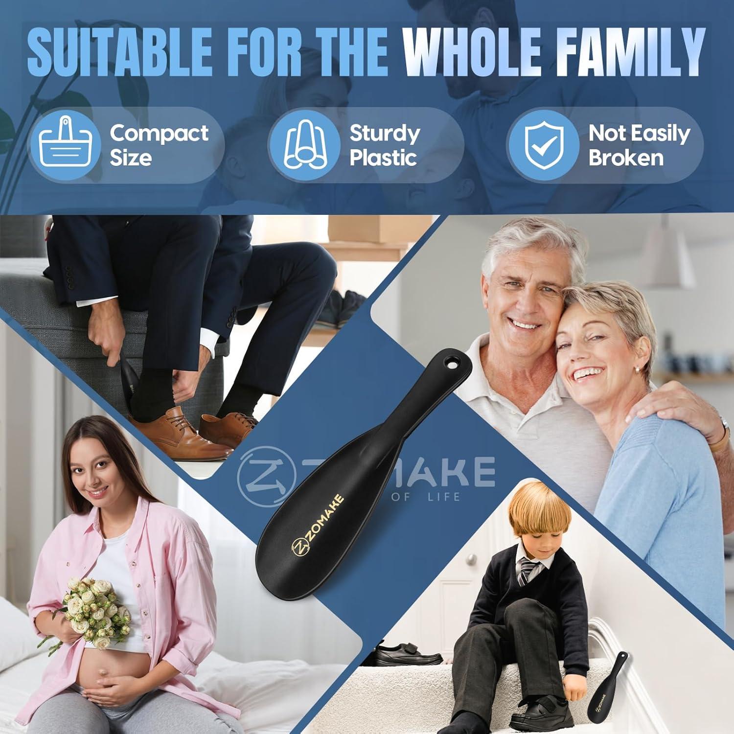 Cuerno de Zapato ZOMAKE de Plástico 19.05 cm para Viaje