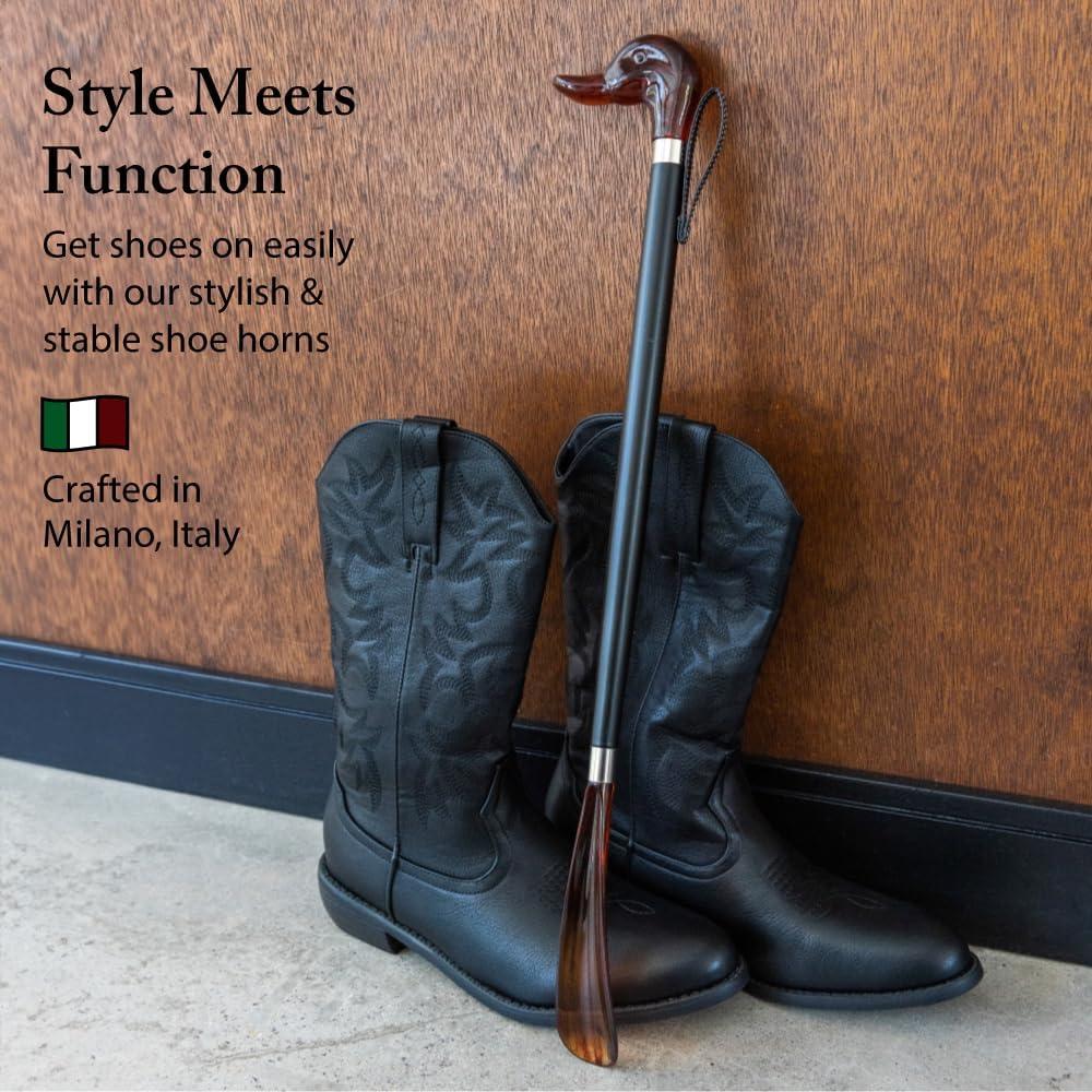 Calzador Premium FootFitter 23" de Acero Inoxidable - Hecho en Italia