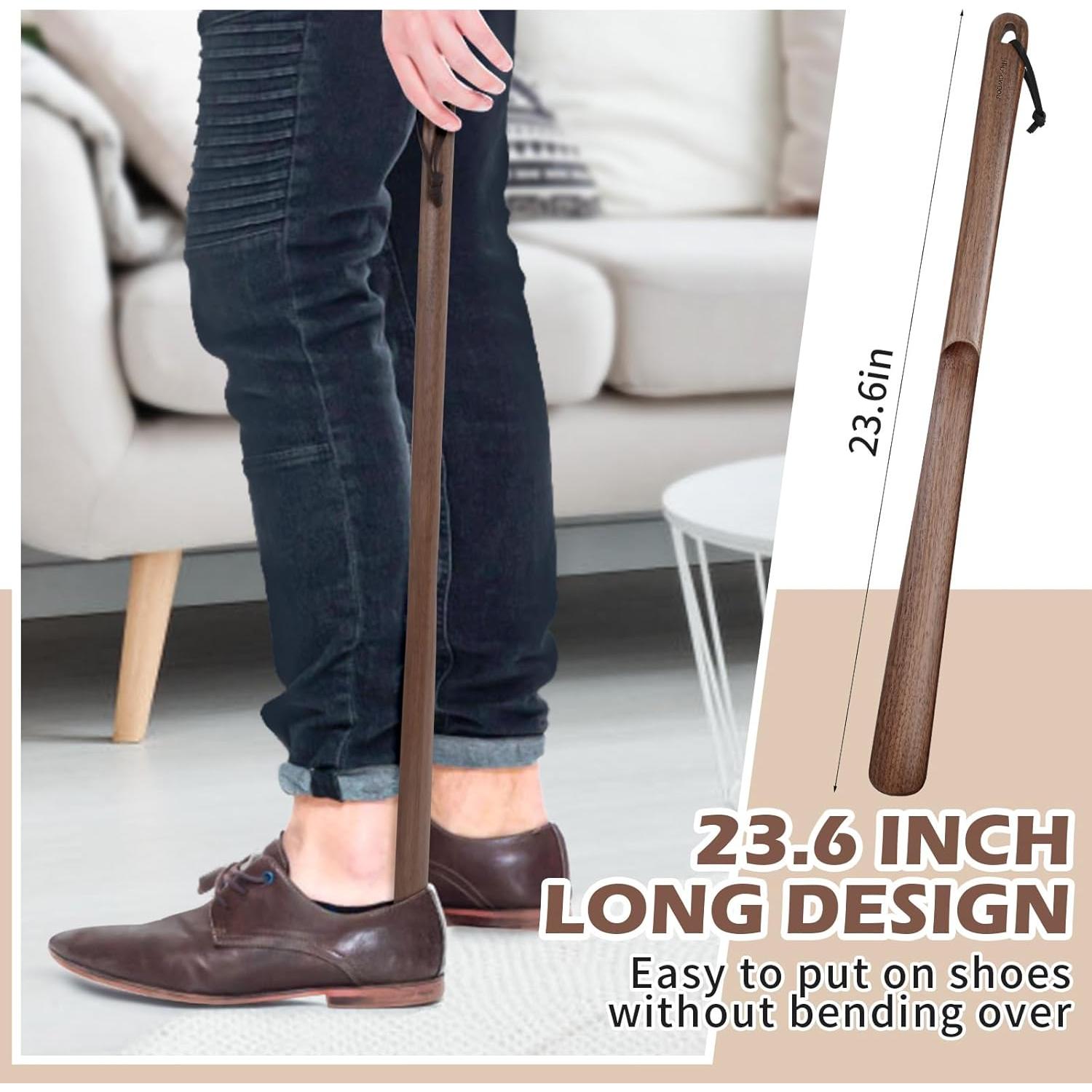 Cuchara de Zapatos de Madera Muso Wood 60 cm para Ancianos