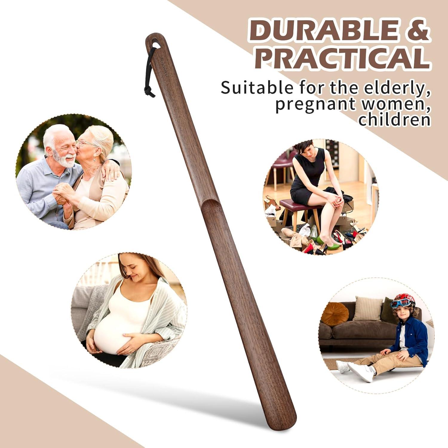 Cuchara de Zapatos de Madera Muso Wood 60 cm para Ancianos