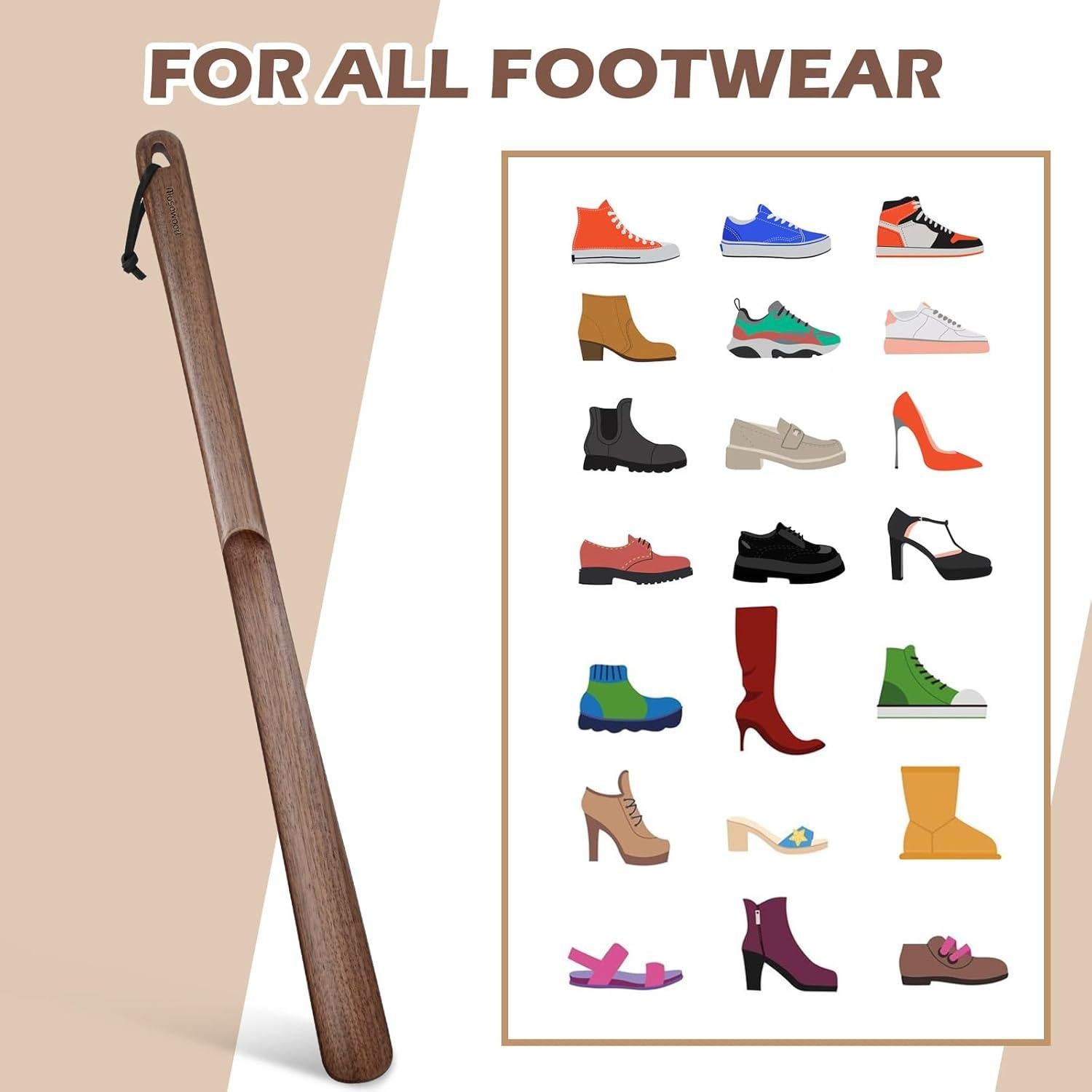 Cuchara de Zapatos de Madera Muso Wood 60 cm para Ancianos