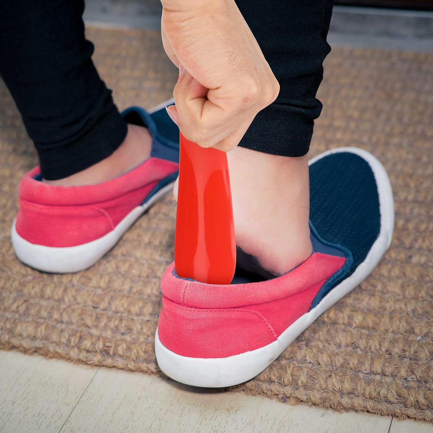 12 Pcs Cuerno de Zapatos Cosmos Plástico 16 cm para Viaje