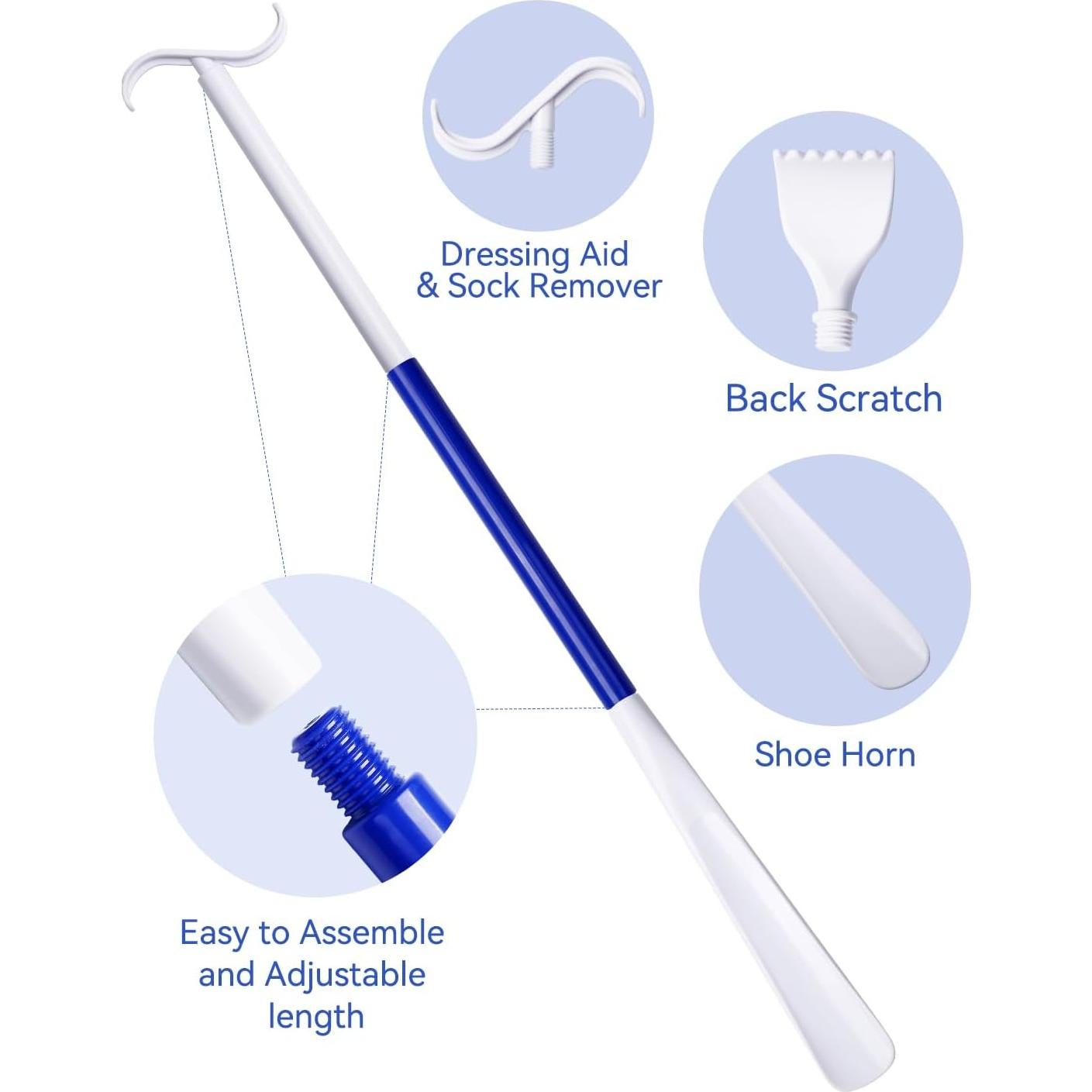 Cuña de Zapatos Larga MarginZen 90 cm con Rasca Espaldas