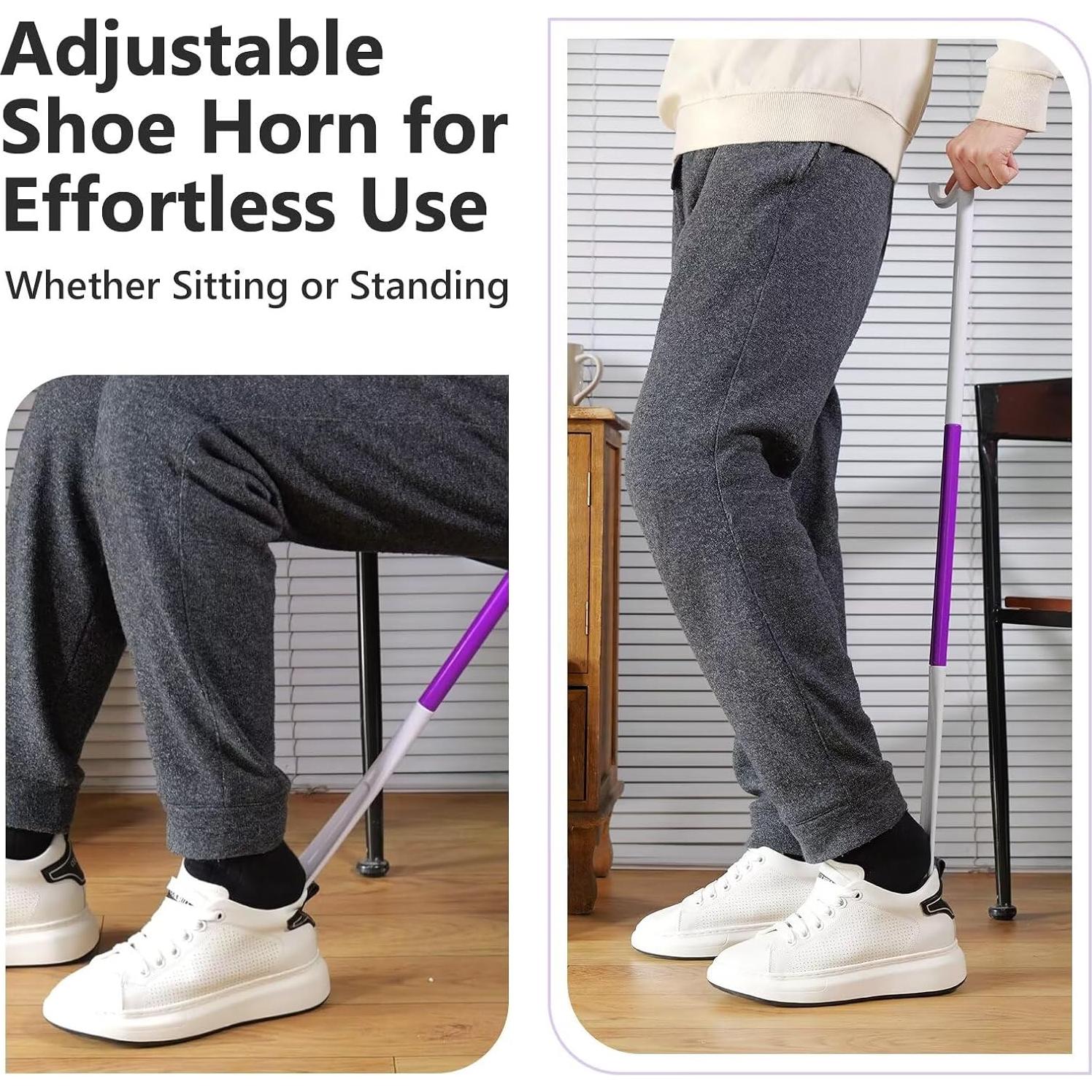 Cuerno de Zapato Ajustable Rewkcy 90 cm para Personas Mayores