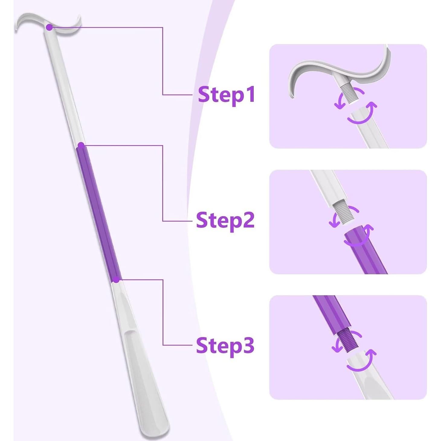 Cuerno de Zapato Ajustable Rewkcy 90 cm para Personas Mayores