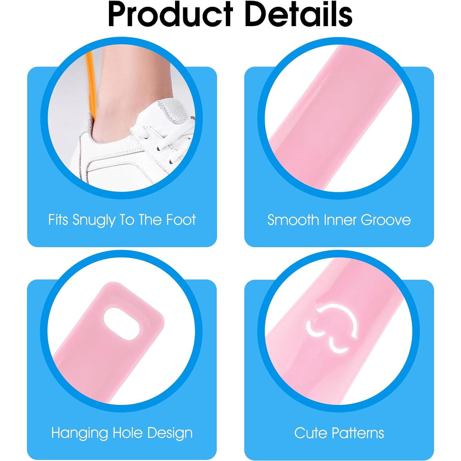 Calzadores de Plástico Prasacco 5 Paquetes 15 cm Portátiles