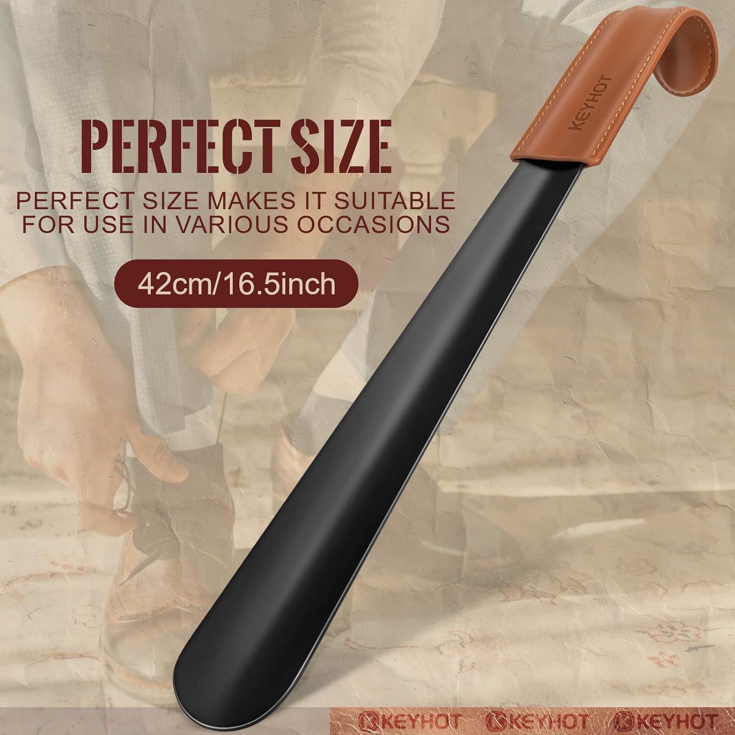 Cuerno de zapato largo KEYHOT de metal 41.91 cm para ancianos