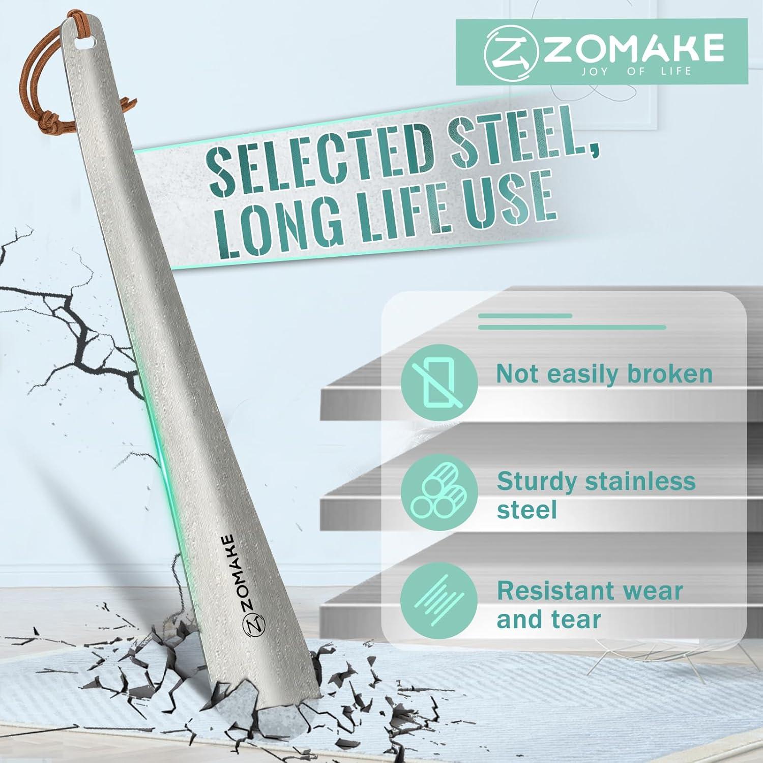 Cuchara para Calzar de Mango Largo ZOMAKE 30 cm Metal