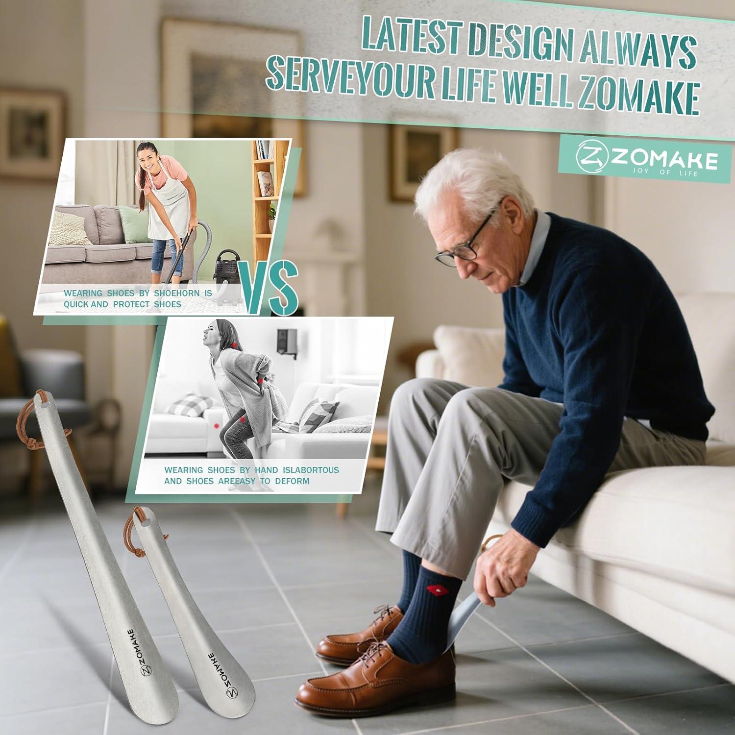 Cuchara para Calzar de Mango Largo ZOMAKE 30 cm Metal