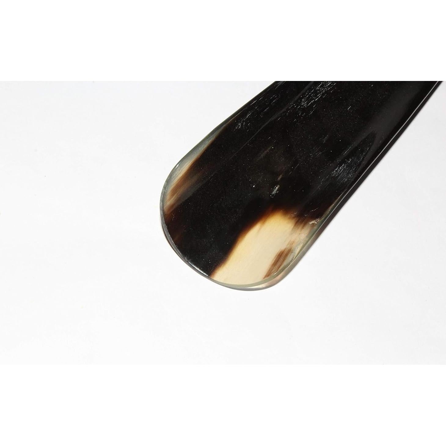 Cuerno de zapato de cuerno real 40.64 cm con mango de latón