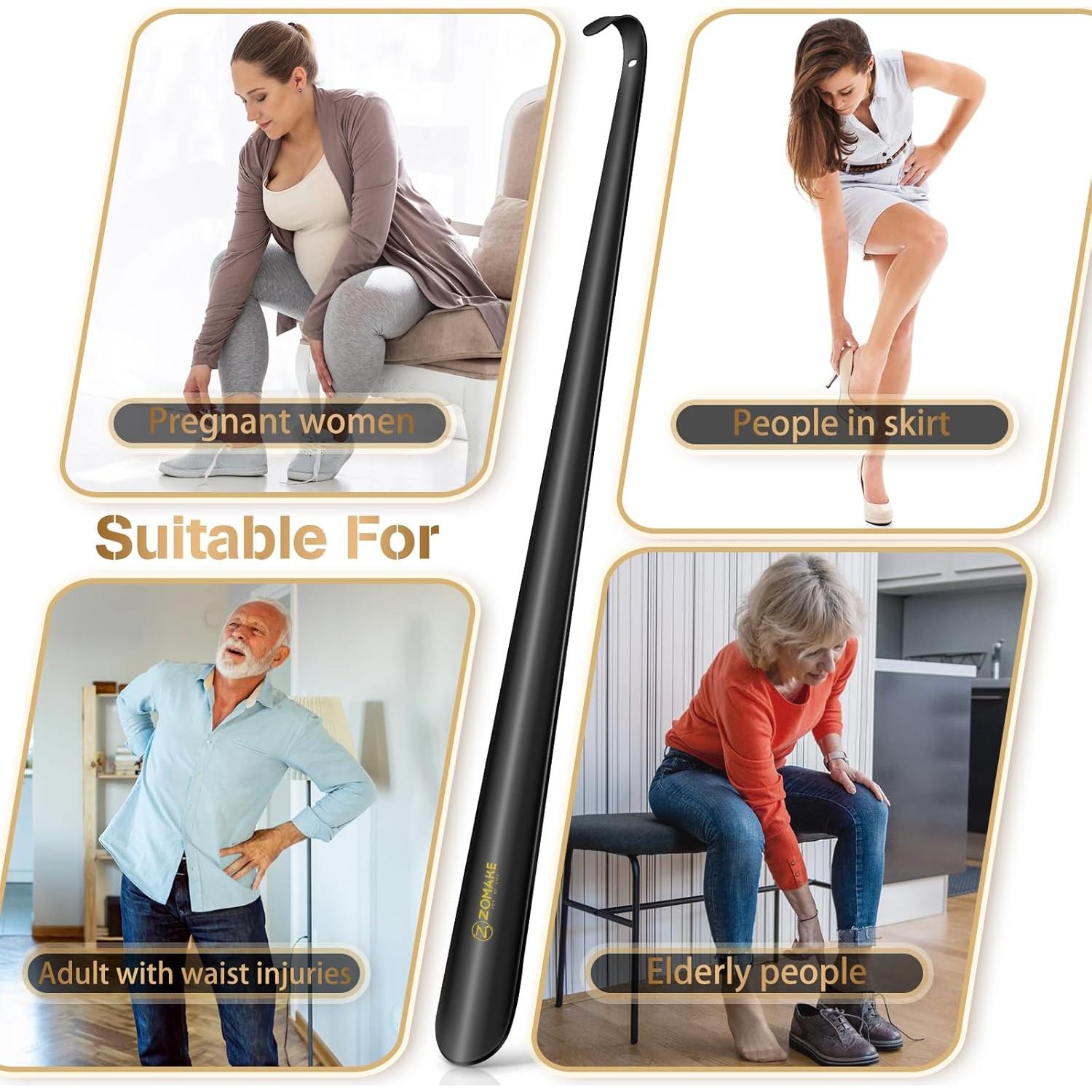 Cuerno de Zapato Largo ZOMAKE 80 cm para Personas Mayores