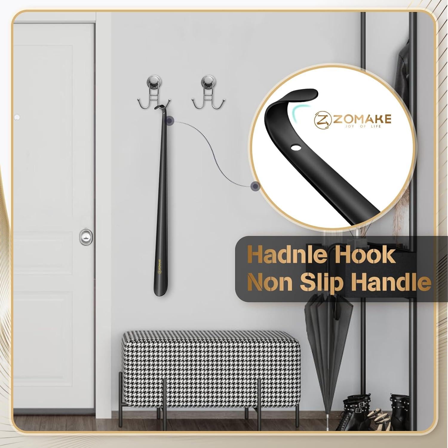 Cuerno de Zapato Largo ZOMAKE 80 cm para Personas Mayores