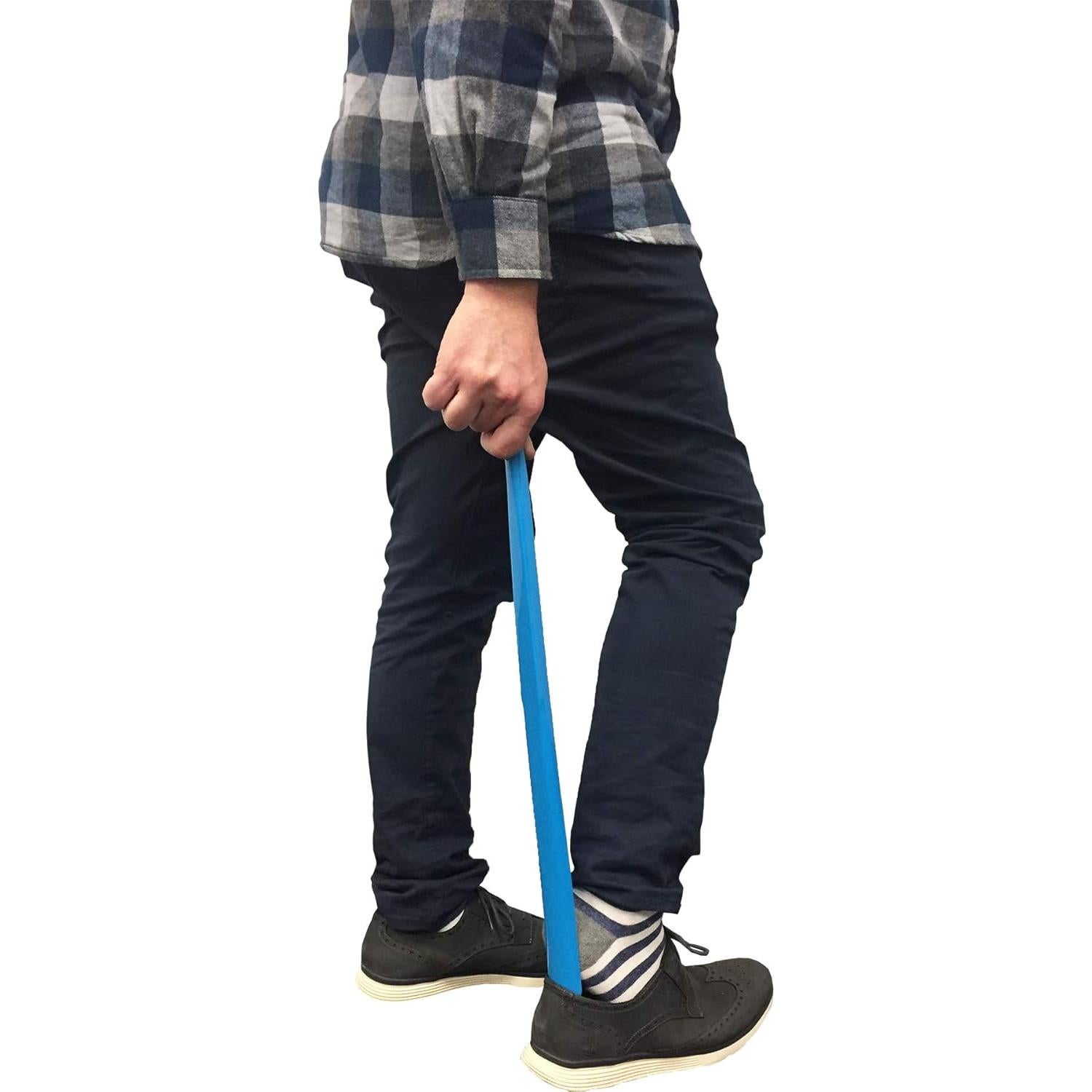 Cuerno de Zapato Extra Largo NOVA 60.96 cm Plástico Azul