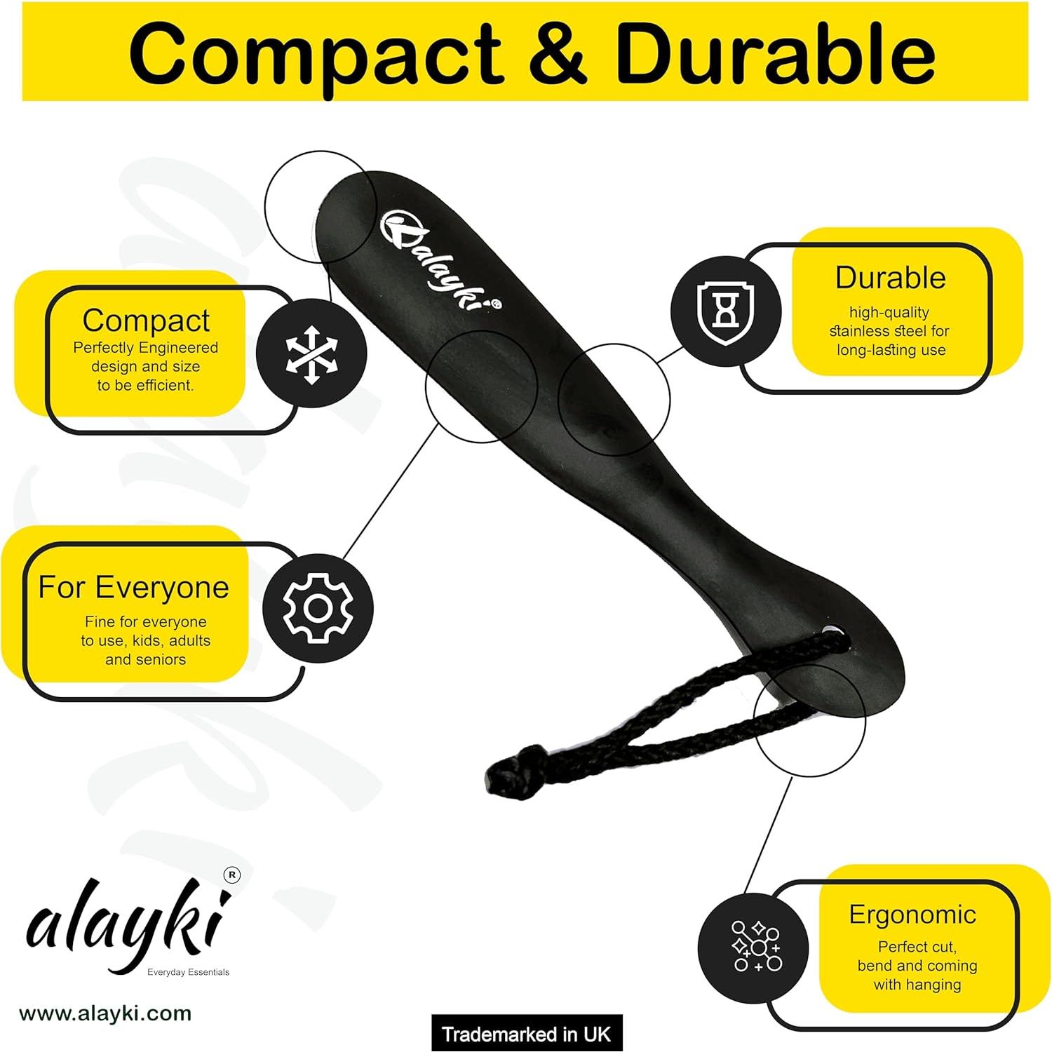 Cuchara para zapatos CompactPro Alayki 18 cm acero inoxidable