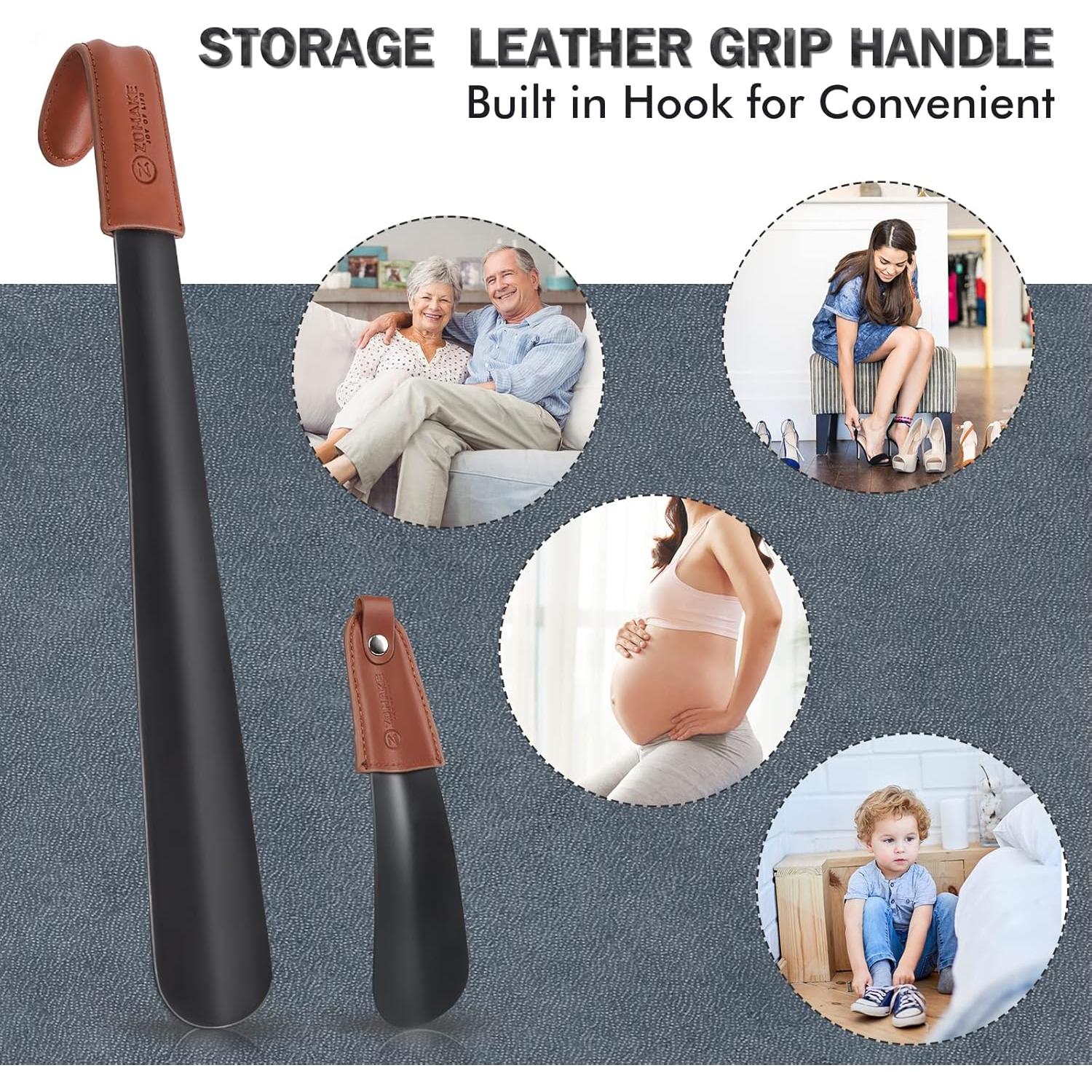 Cuchara para Calzar de Metal ZOMAKE 42cm y 19cm para Viaje