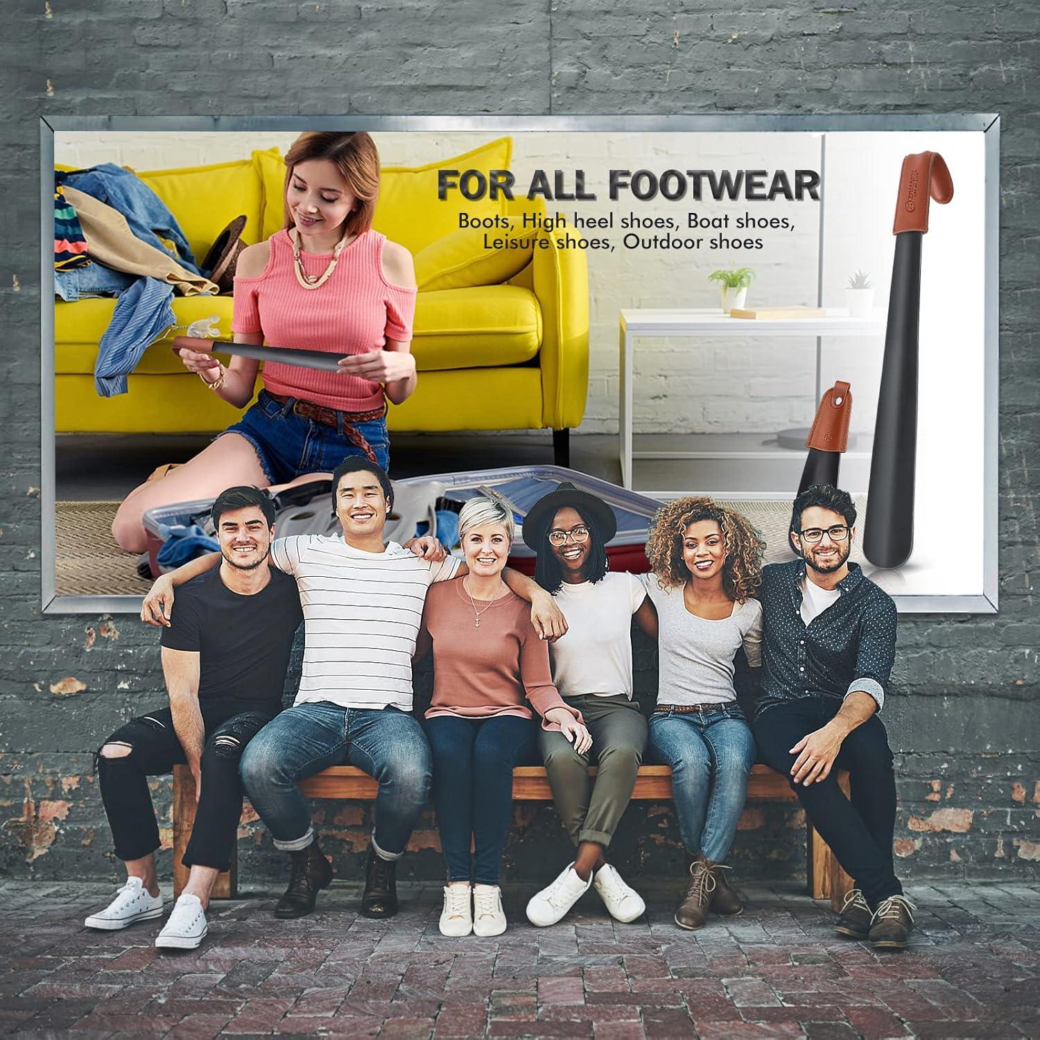 Cuchara para Calzar de Metal ZOMAKE 42cm y 19cm para Viaje