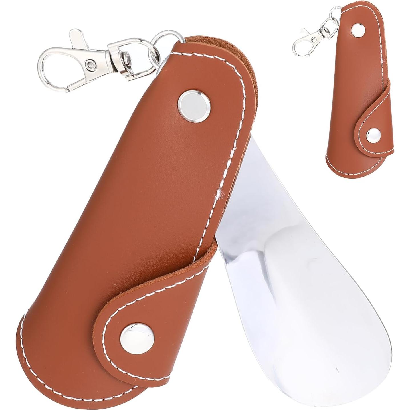 Cuerno de zapato plegable ElevateTech con llavero 18.7 cm