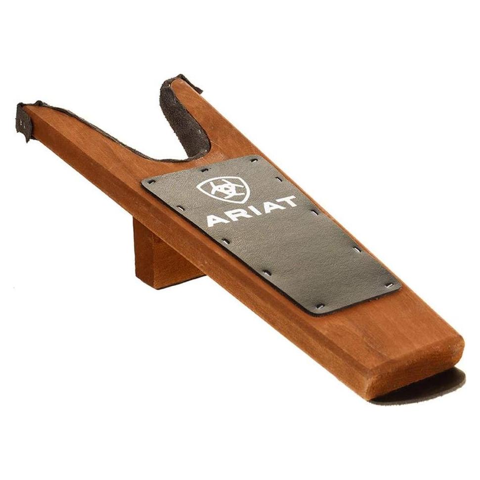 Botador de Madera Manchada ARIAT Pequeño con Borde Acolchado