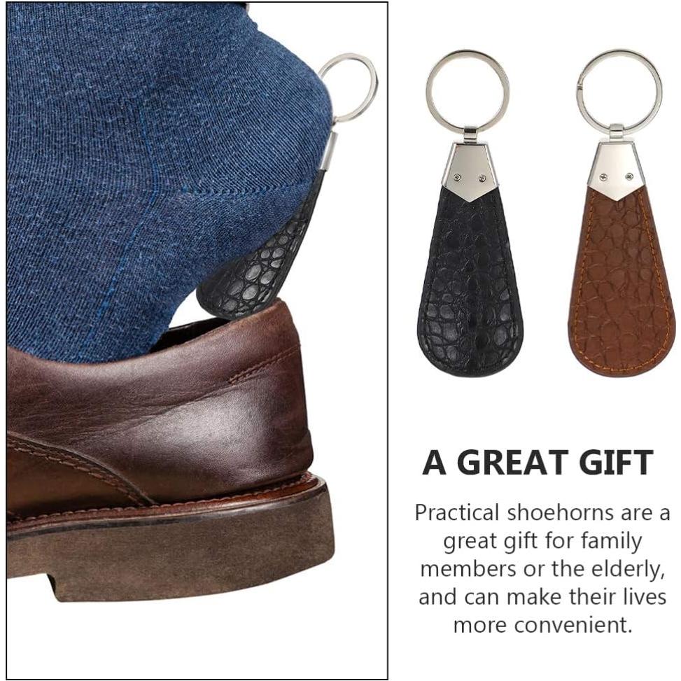 Cuñas de Zapato Portátiles EXCEART 2 Piezas Marrón 13x4.5cm