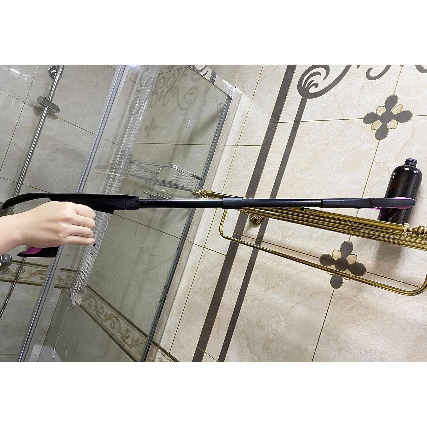 Recogedor de Basura Plegable HingPro 81 cm Rosa Ergonomico