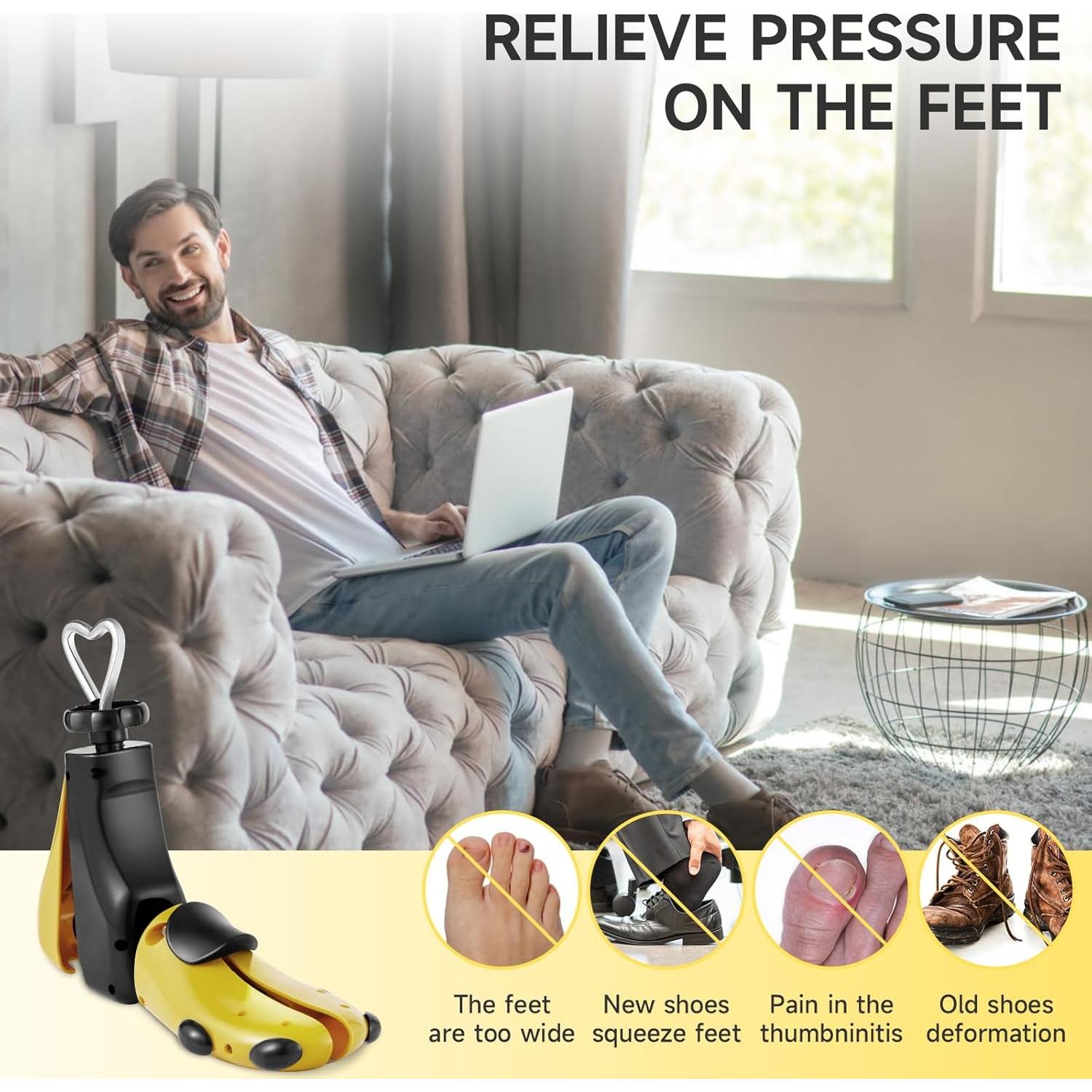 Estirador de Zapatos Ajustable 4 Vías para Hombres y Mujeres