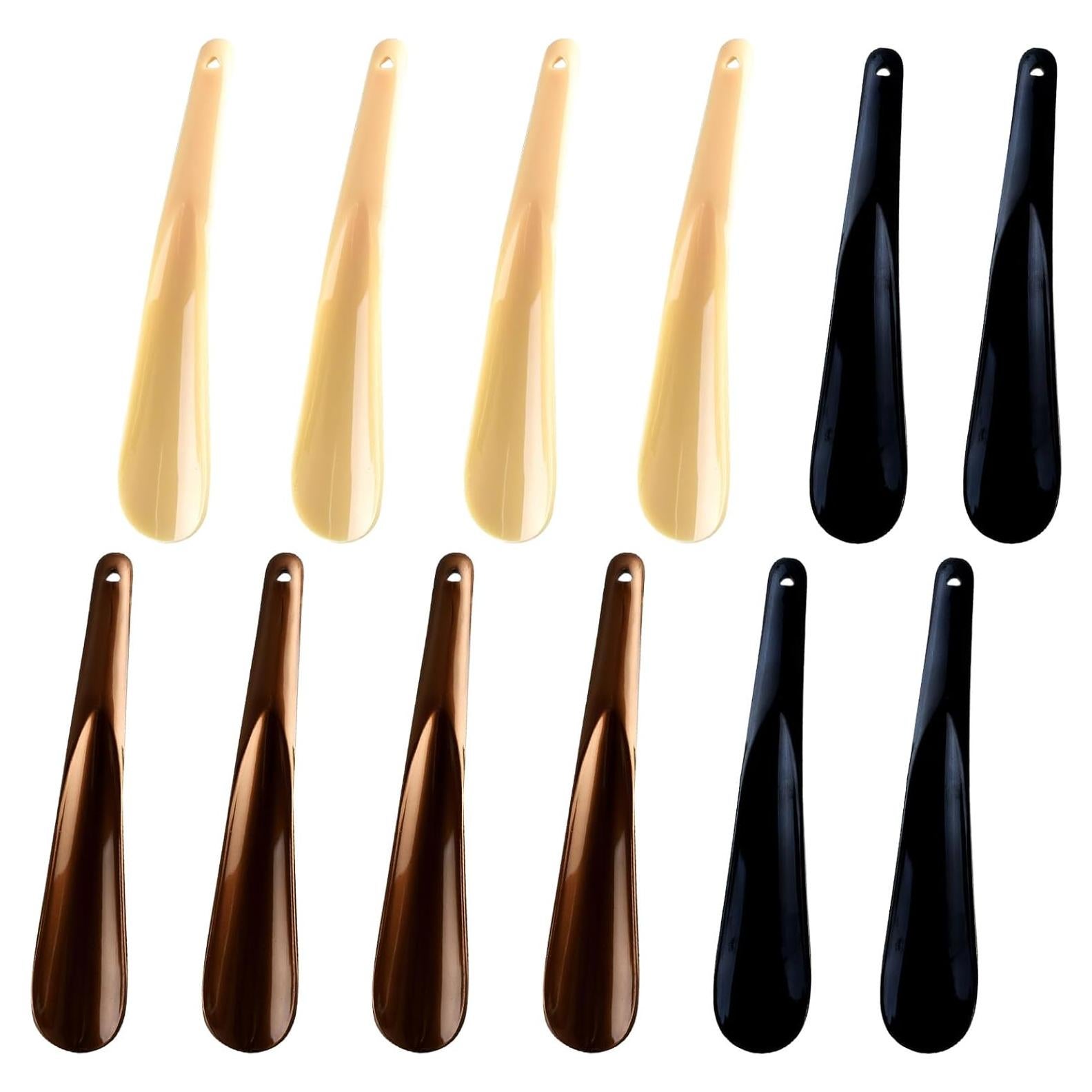 12 Cuernos de Zapato de Plástico Ergonomicos para Viaje