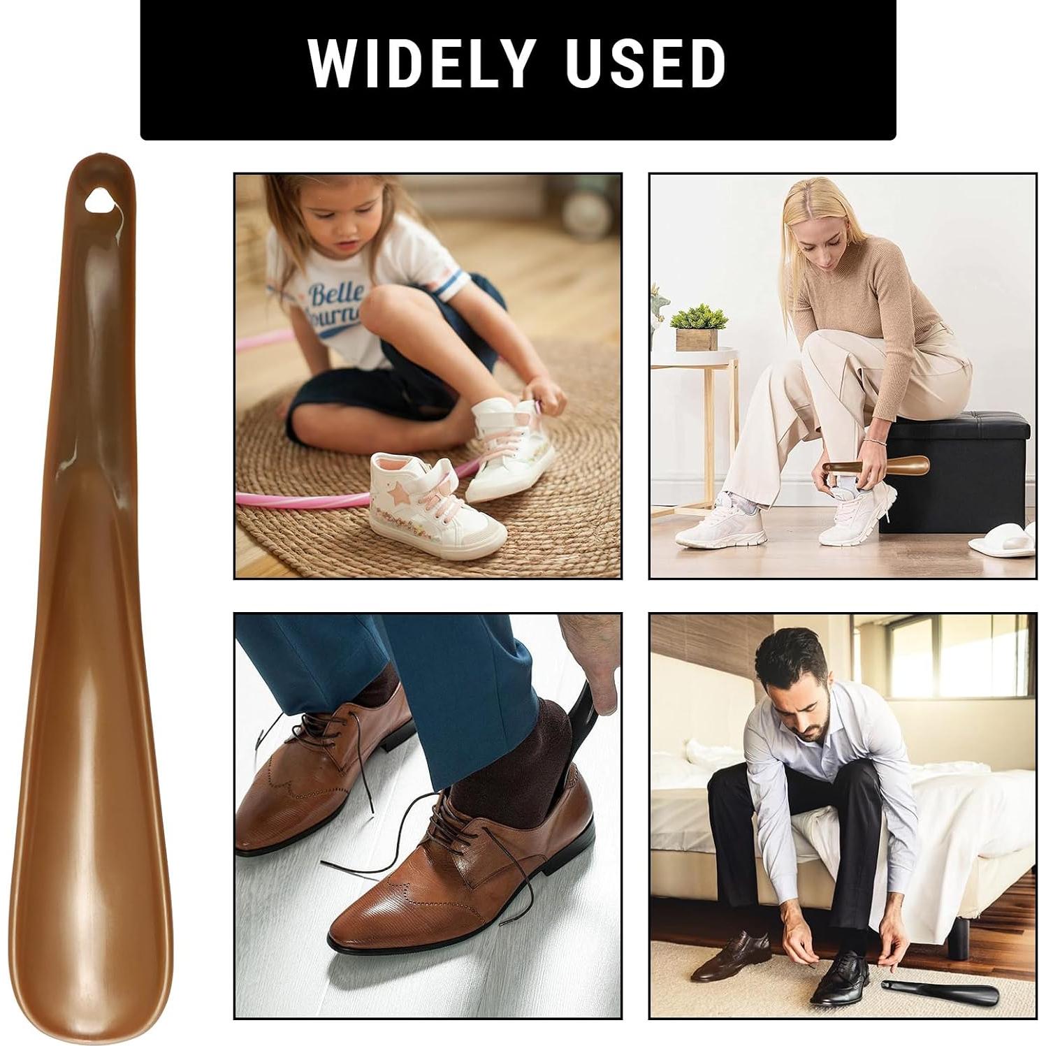 12 Cuernos de Zapato de Plástico Ergonomicos para Viaje