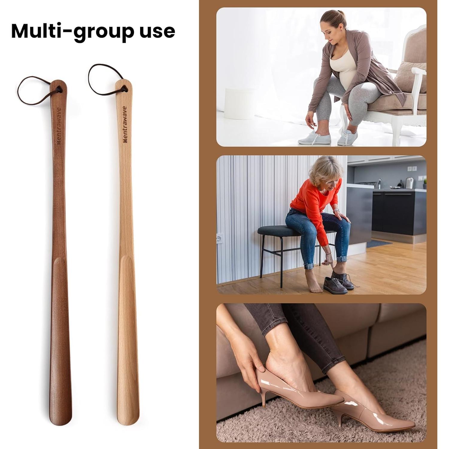 Cuchara de zapato de madera Xentrawave 60 cm para adultos