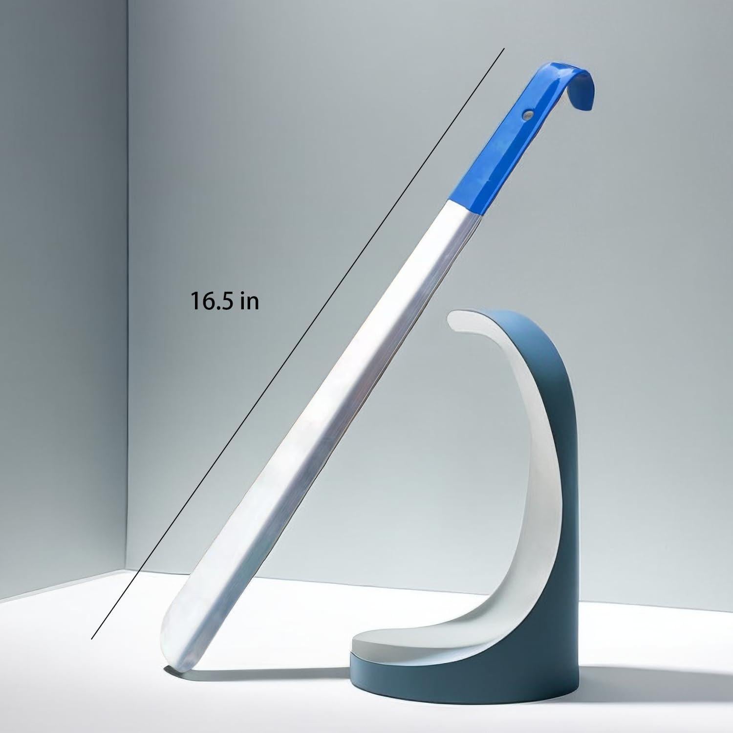 Cuerno de zapato de acero inoxidable 42 cm para hombres y mujeres