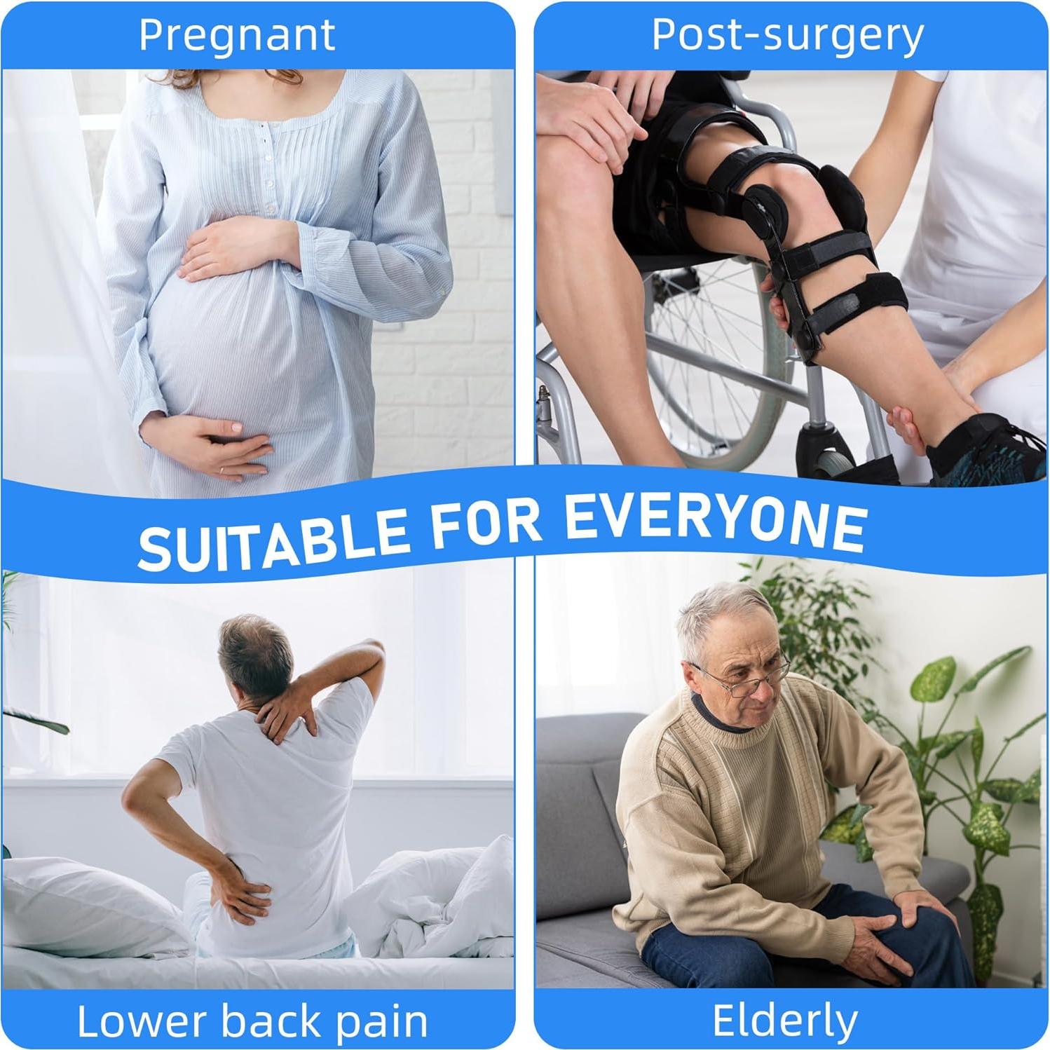 Calzador Largo de Acero Inoxidable Fanwer 45-76 cm para Personas Mayores