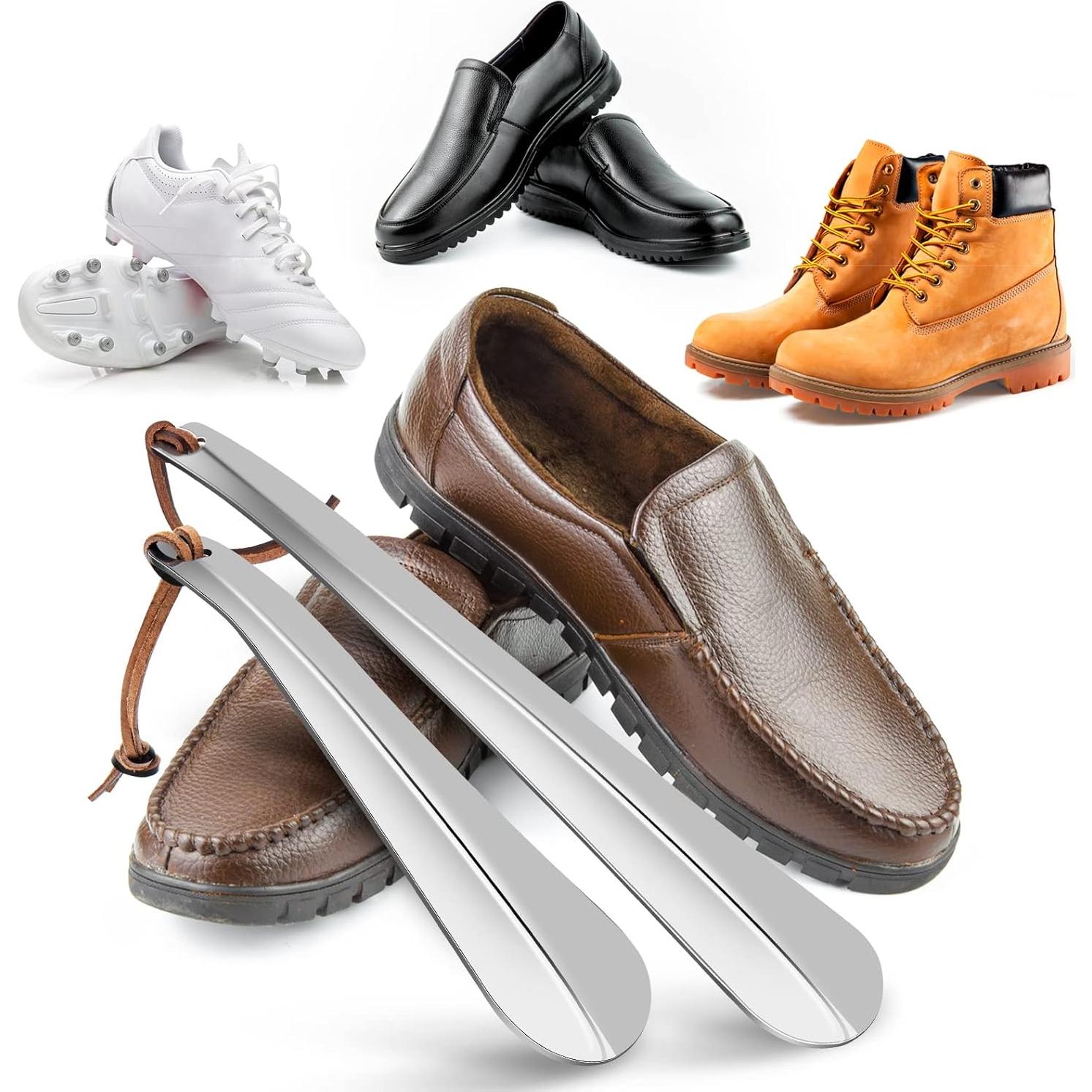 Juego de Calzadores de Acero Inoxidable ONEKOO - Largo 30.48 cm y Corto 19.05 cm