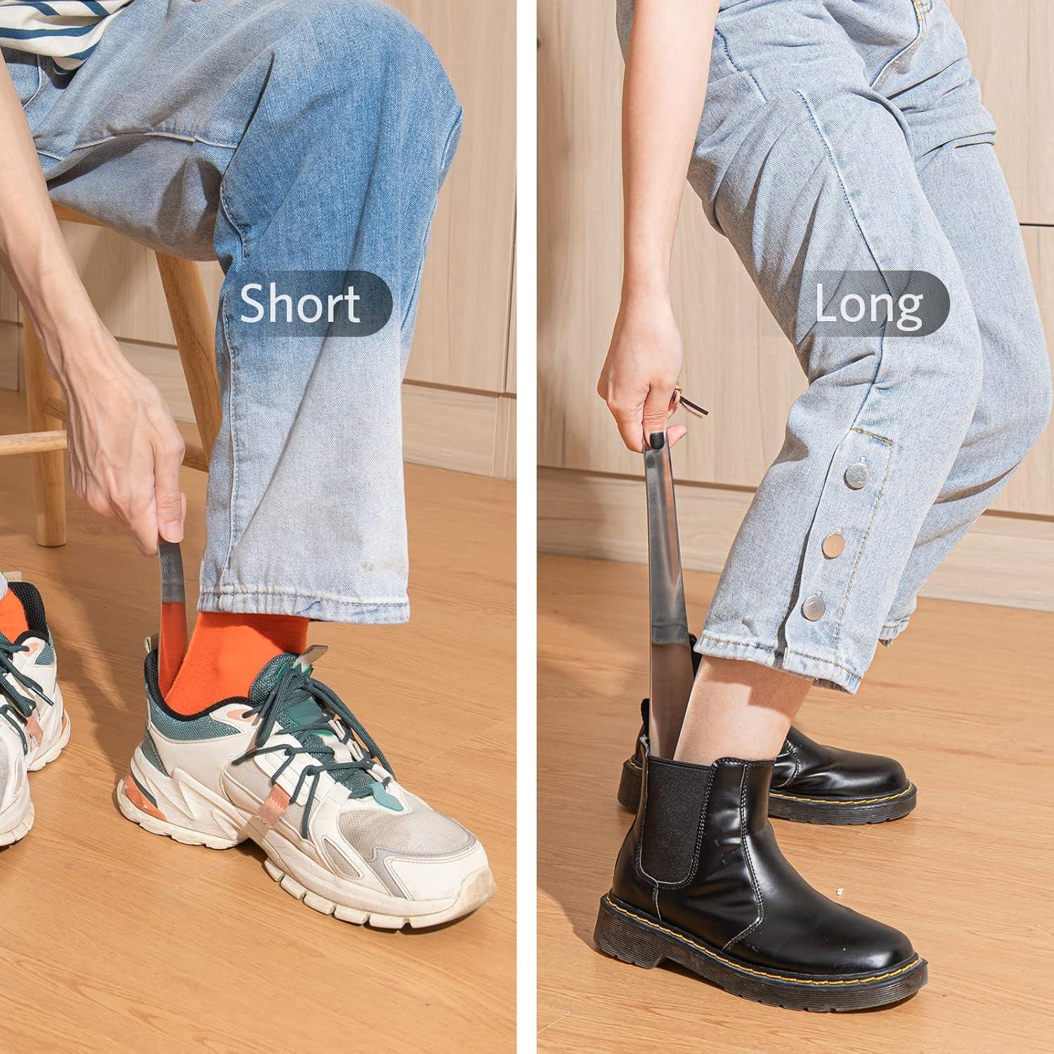 Juego de Calzadores de Acero Inoxidable ONEKOO - Largo 30.48 cm y Corto 19.05 cm