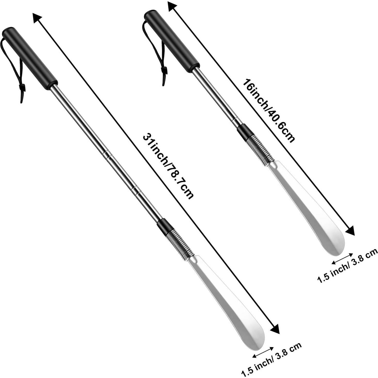 Cucharas de Zapato Ajustables Blulu - Acero Inoxidable, 2 Piezas