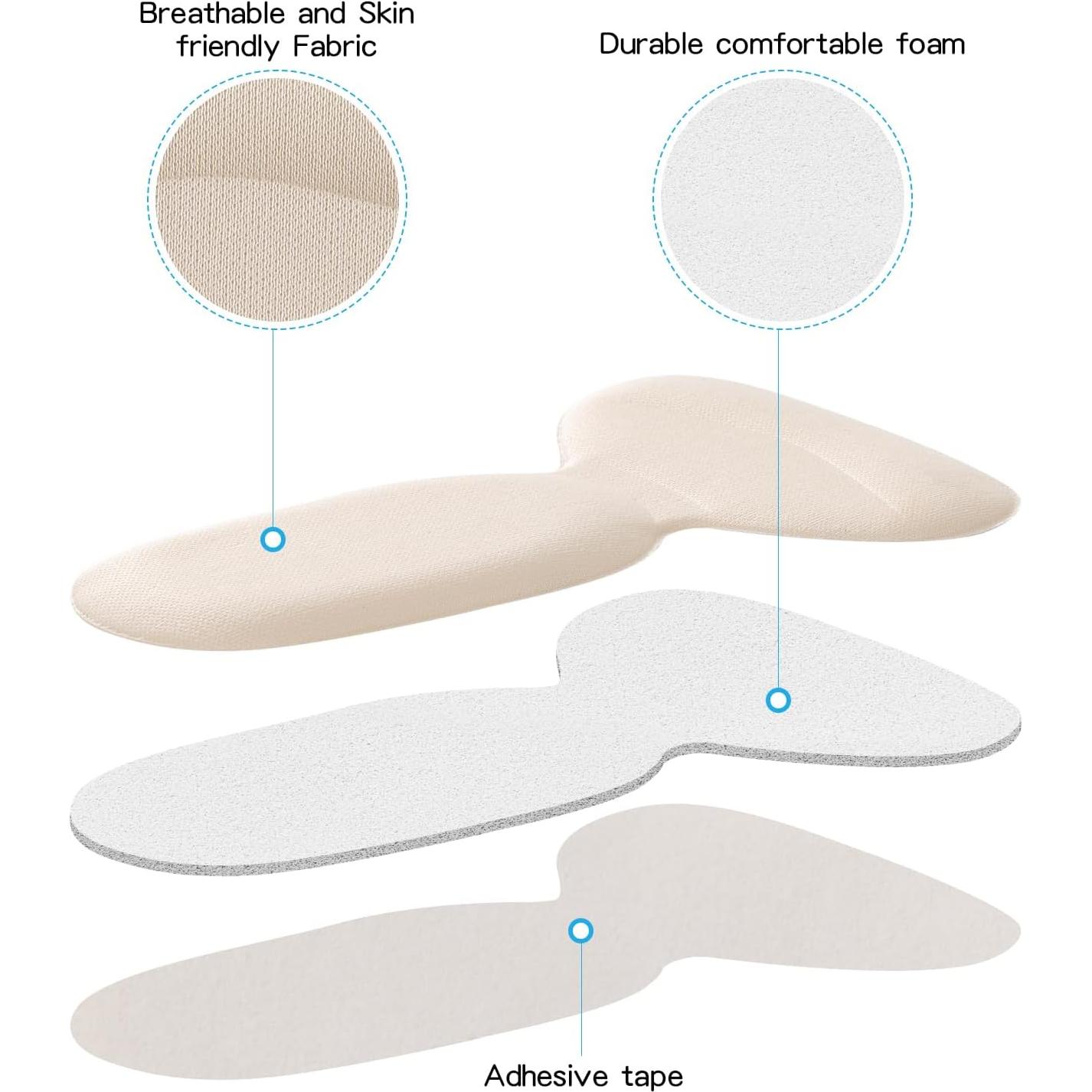 Almohadillas para Talón Adhesivas SUMBLIME - 8 Piezas Beige