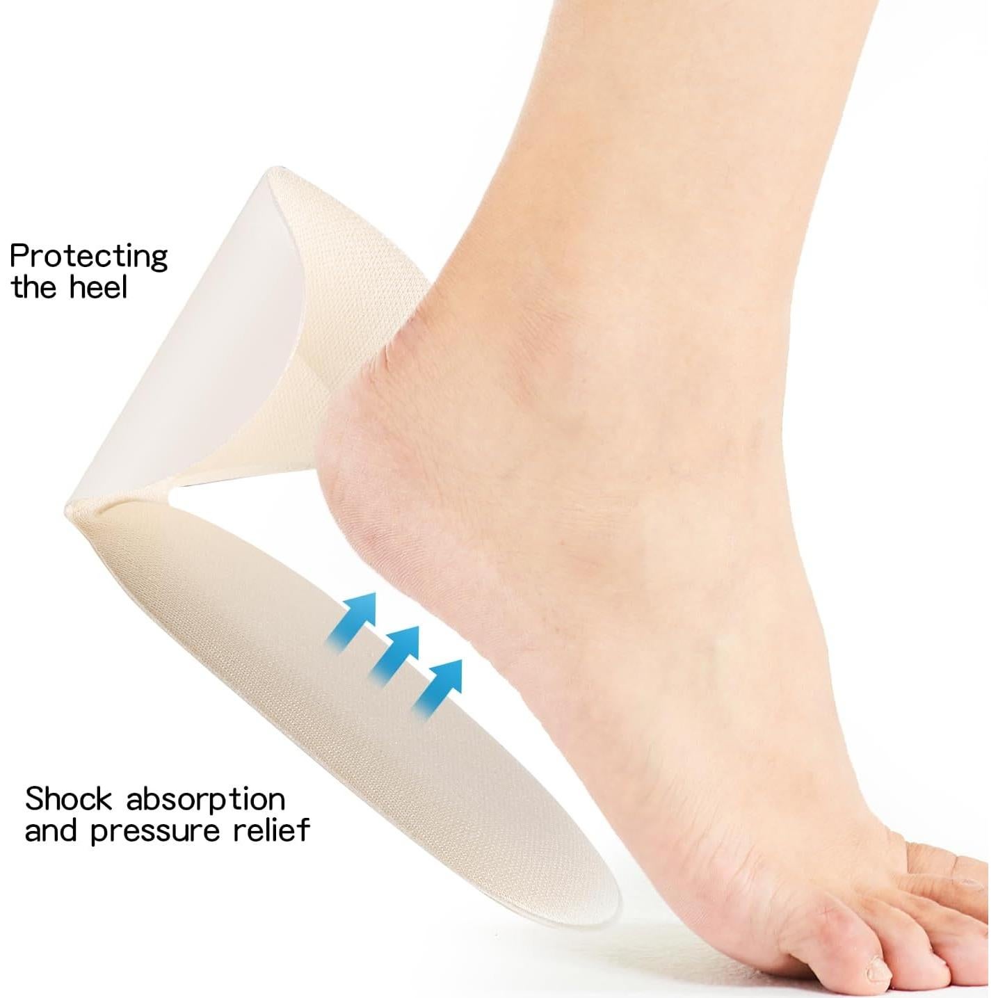 Almohadillas para Talón Adhesivas SUMBLIME - 8 Piezas Beige