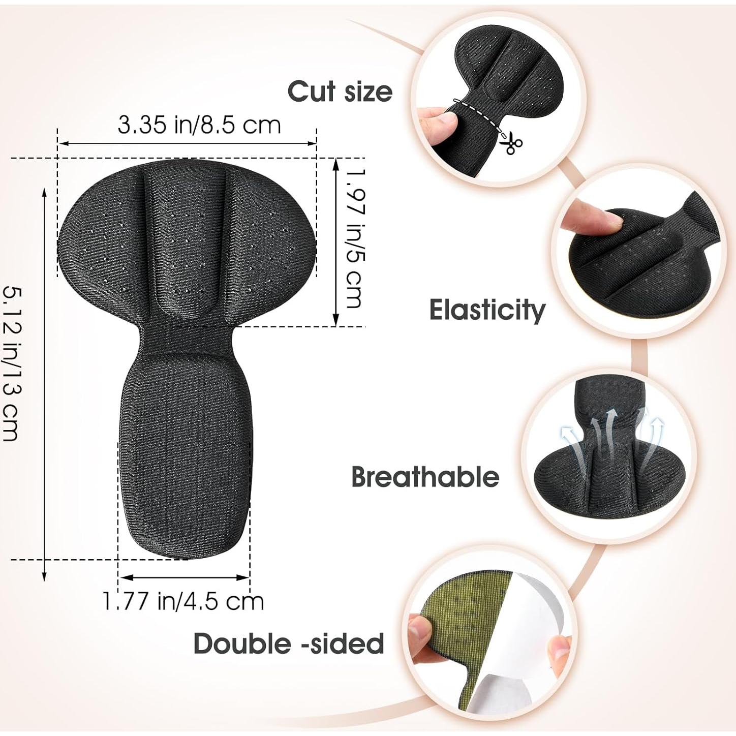 Almohadillas de Talón Adhesivas WY - 4 Piezas Reutilizables