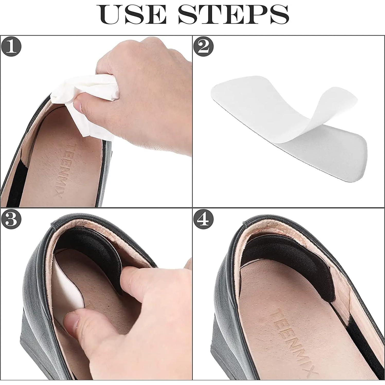 Almohadillas para Talones Hotop 6 Pares Mujeres Adhesivas