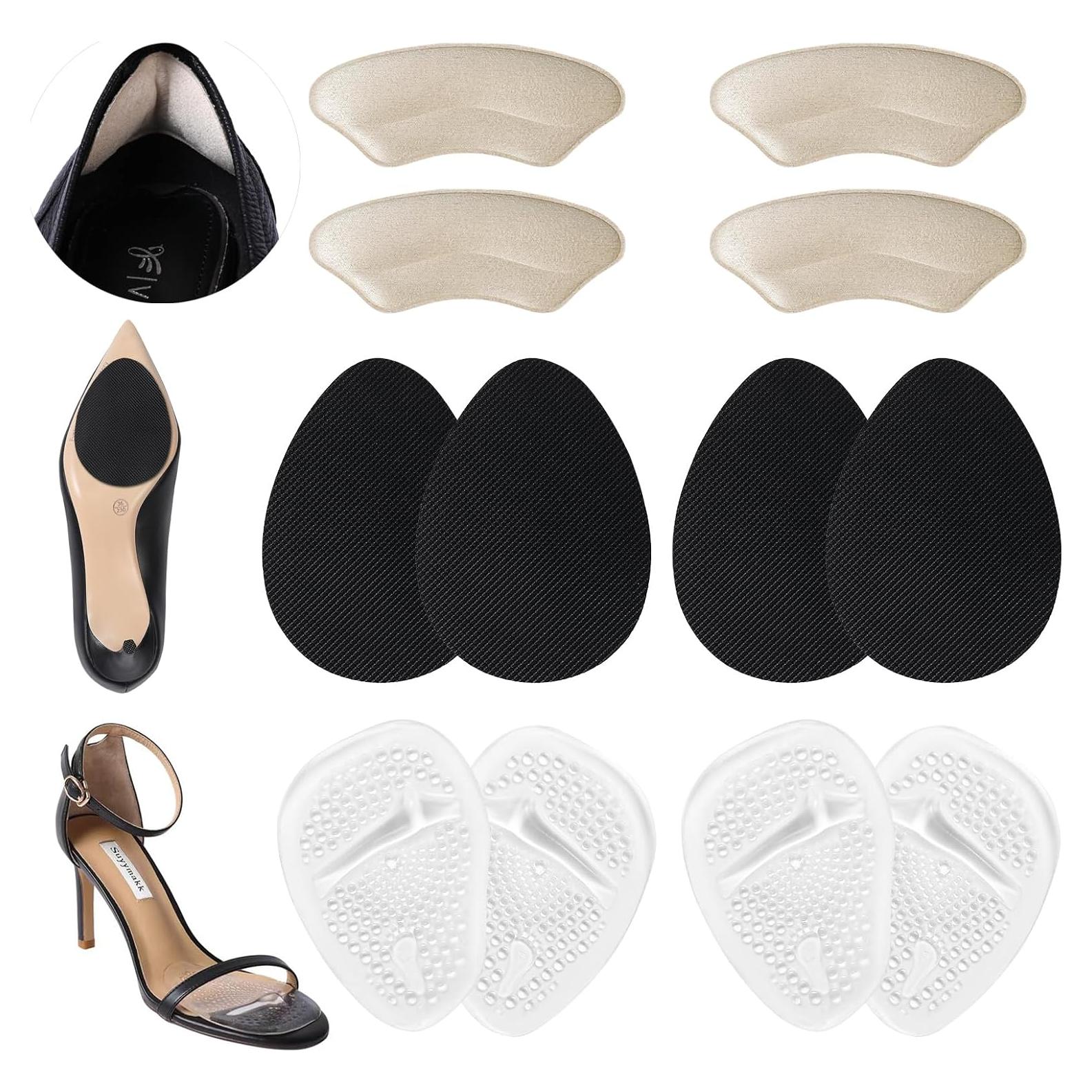 6 Pares Almohadillas para Talones y Zapatos Ashoesert Beige