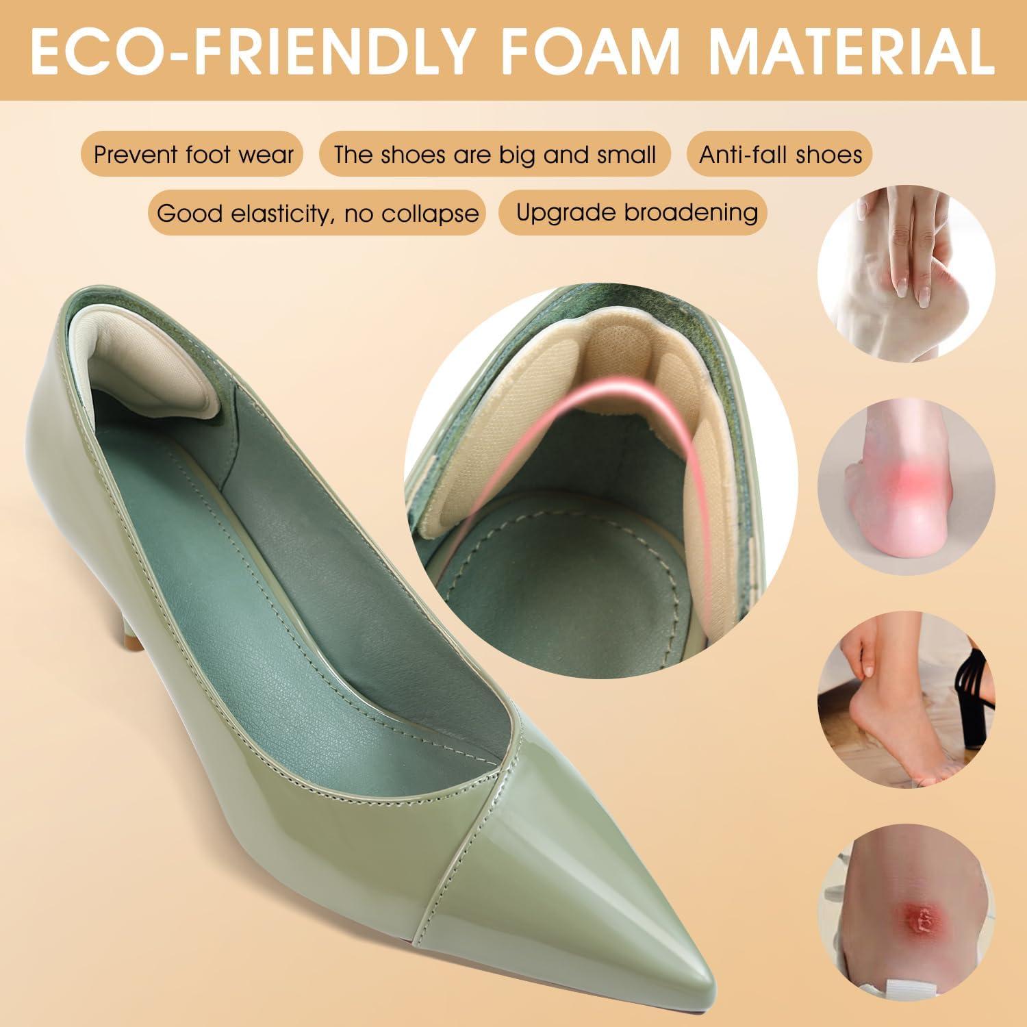 10 Pares Almohadillas para Talones Quadafy Antideslizantes