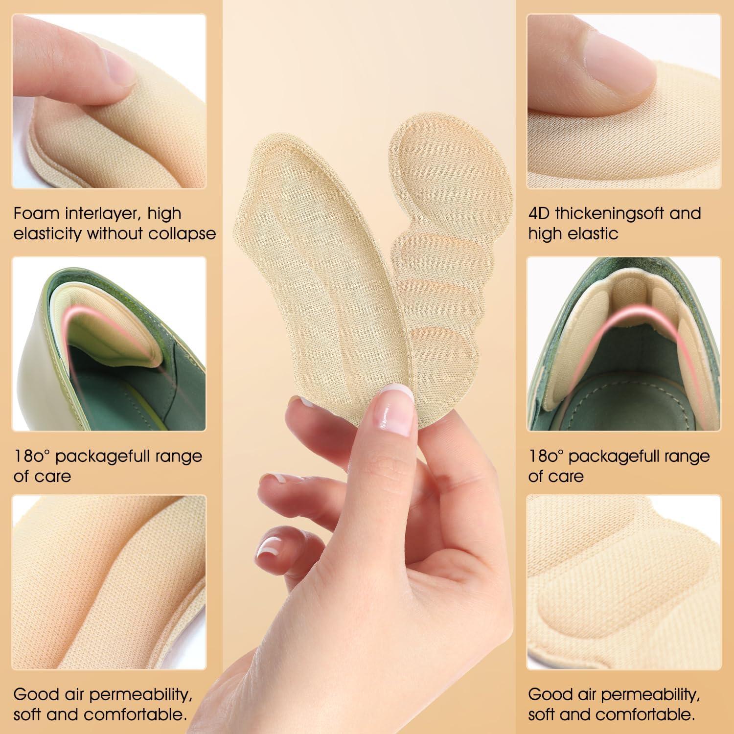 10 Pares Almohadillas para Talones Quadafy Antideslizantes