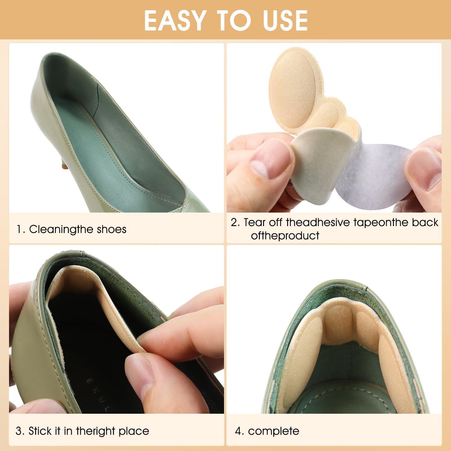 10 Pares Almohadillas para Talones Quadafy Antideslizantes