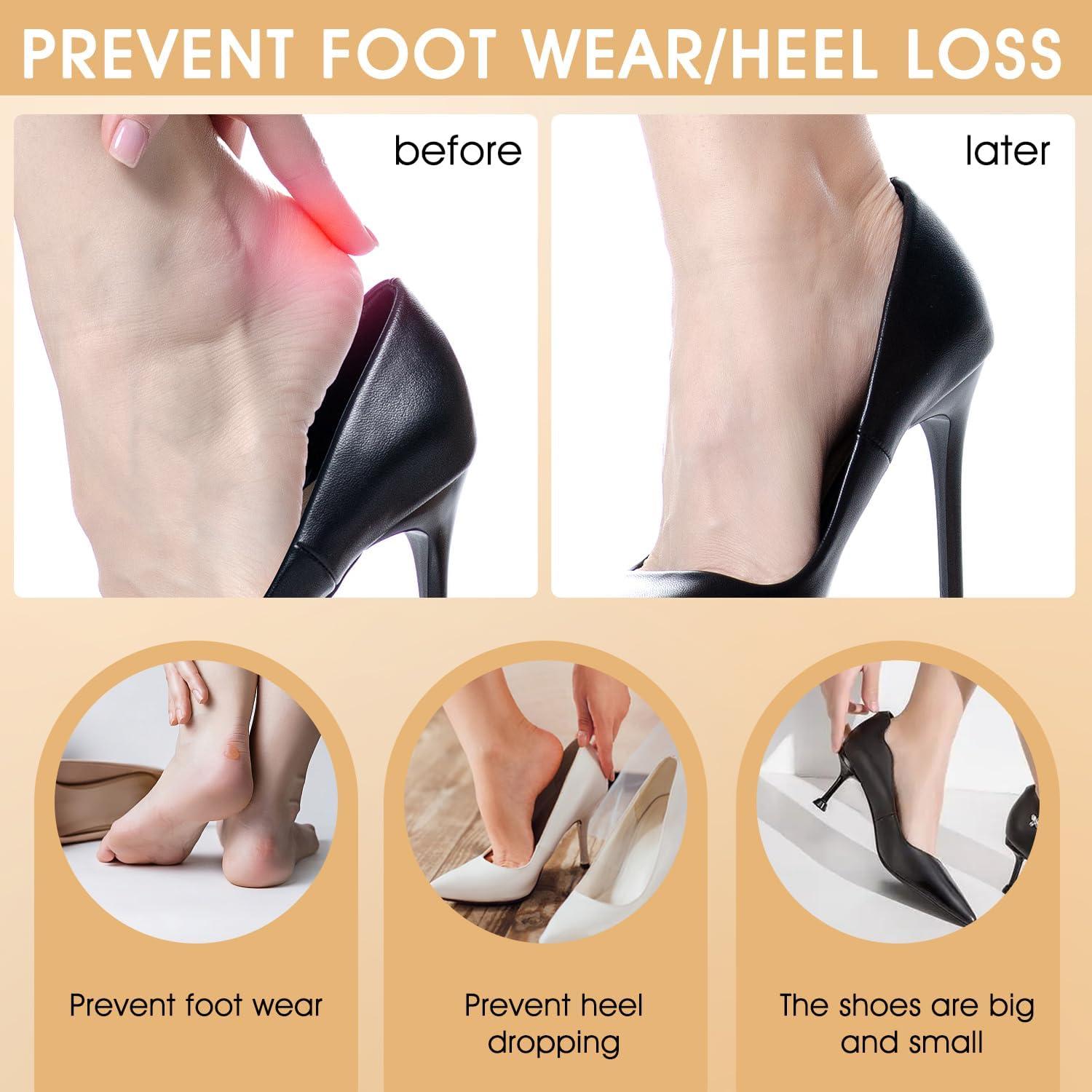 10 Pares Almohadillas para Talones Quadafy Antideslizantes