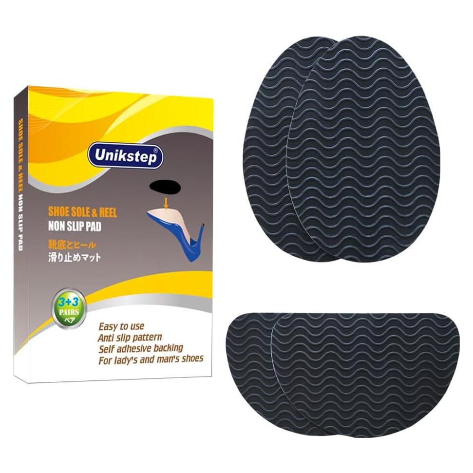 Almohadillas Antideslizantes UNIKSTEP 12 Piezas Goma Negra
